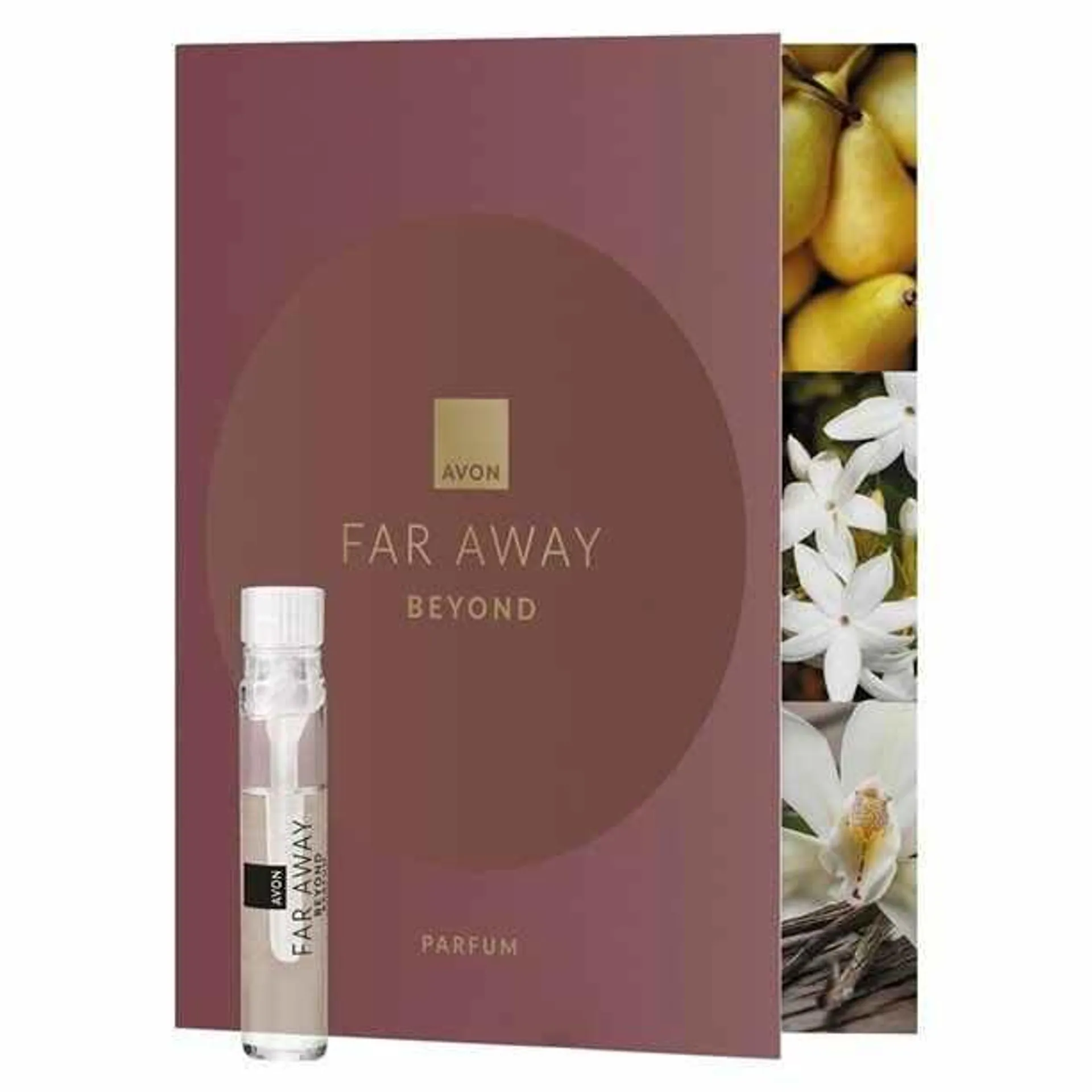 Perfumy Far Away Beyond - ulotka z próbką