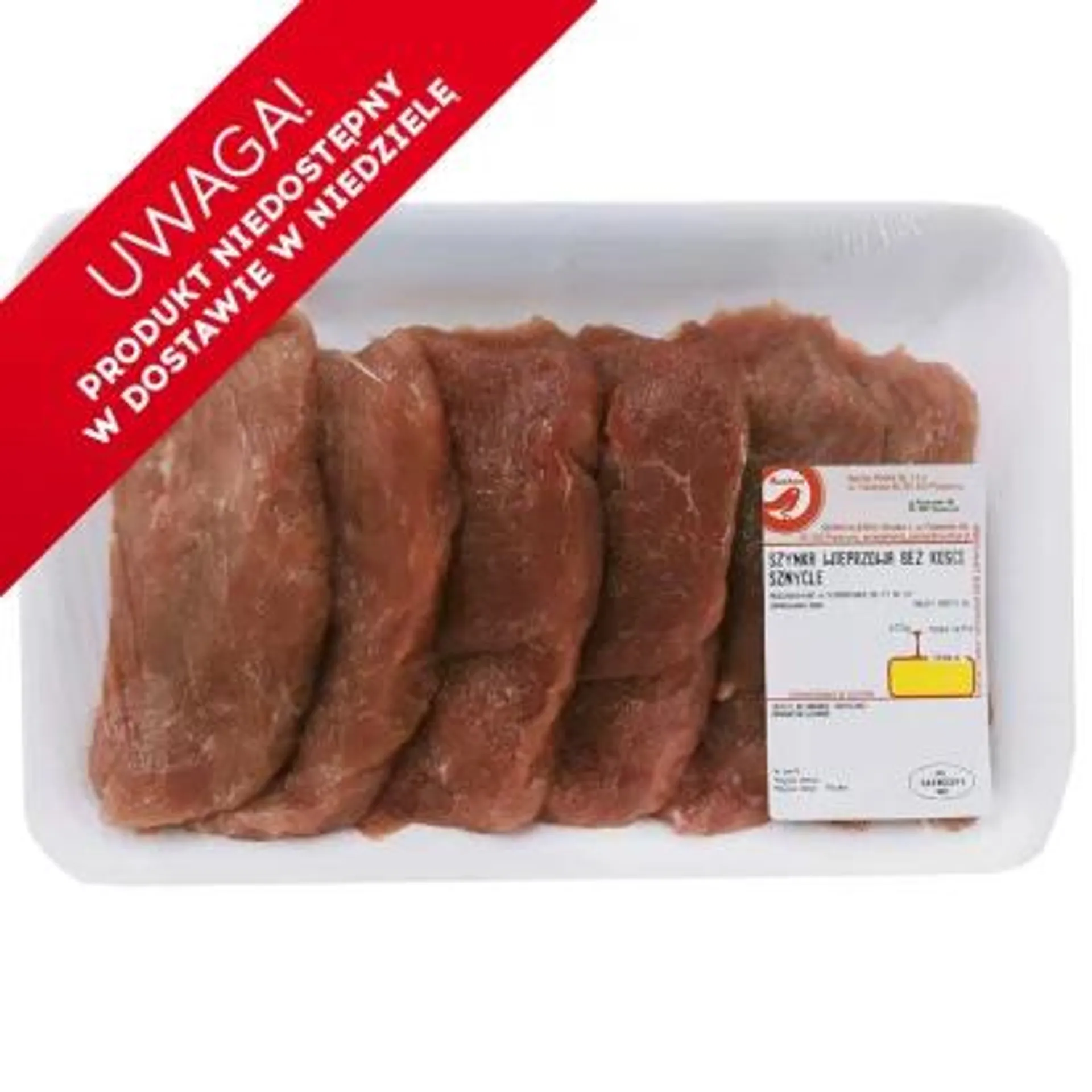 Auchan - Szynka wieprzowa bez kości sznycel
