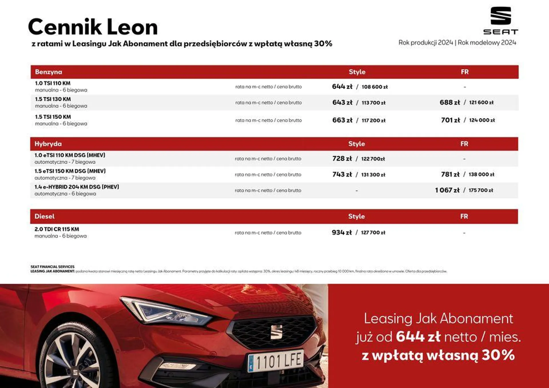 Gazetka SEAT Leon - Katalog i cennik od 4 kwietnia do 4 kwietnia 2025 - Strona 4