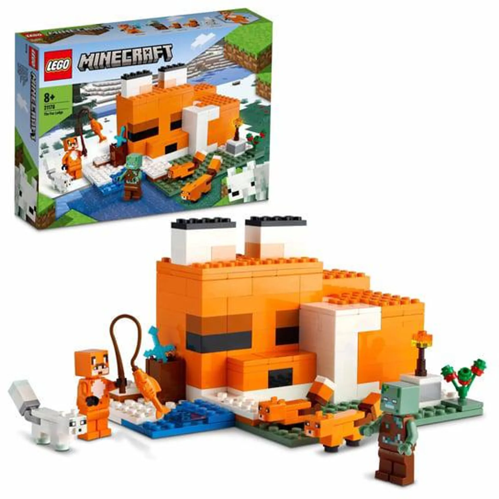 LEGO Minecraft, klocki, Siedlisko lisów, 21178