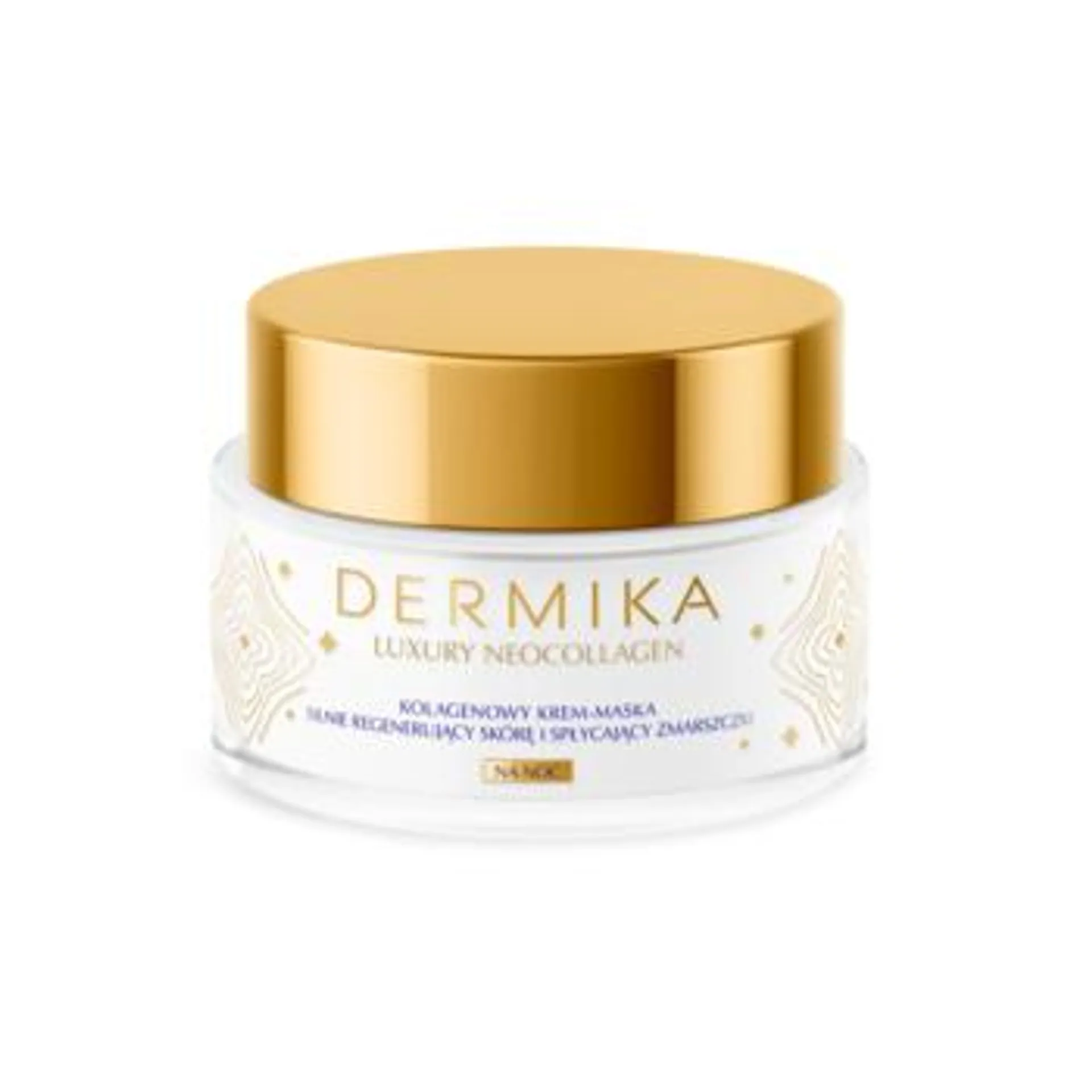 DERMIKA Luxury Neocollagen krem-maska do twarzy, kolagenowy, silnie regenerujący skórę, na noc 50 ml, nr kat. 199469