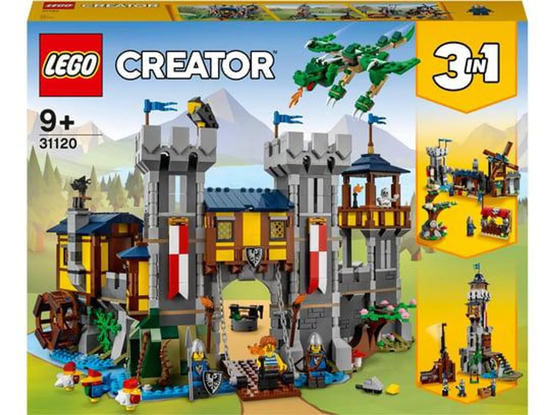 LEGO Creator 3w1, klocki, Średniowieczny zamek, 31120