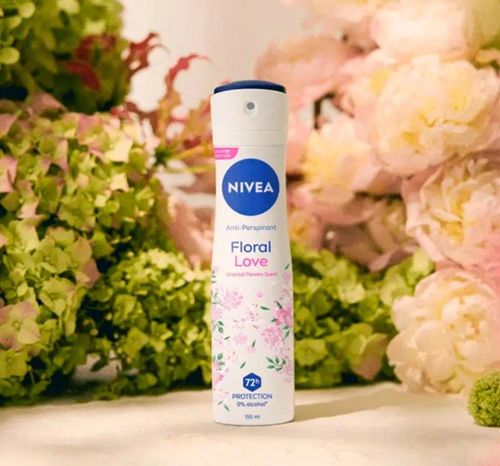 NIVEA FLORAL LOVE ANTYPERSPIRANT W SPRAYU DLA KOBIET 150ML