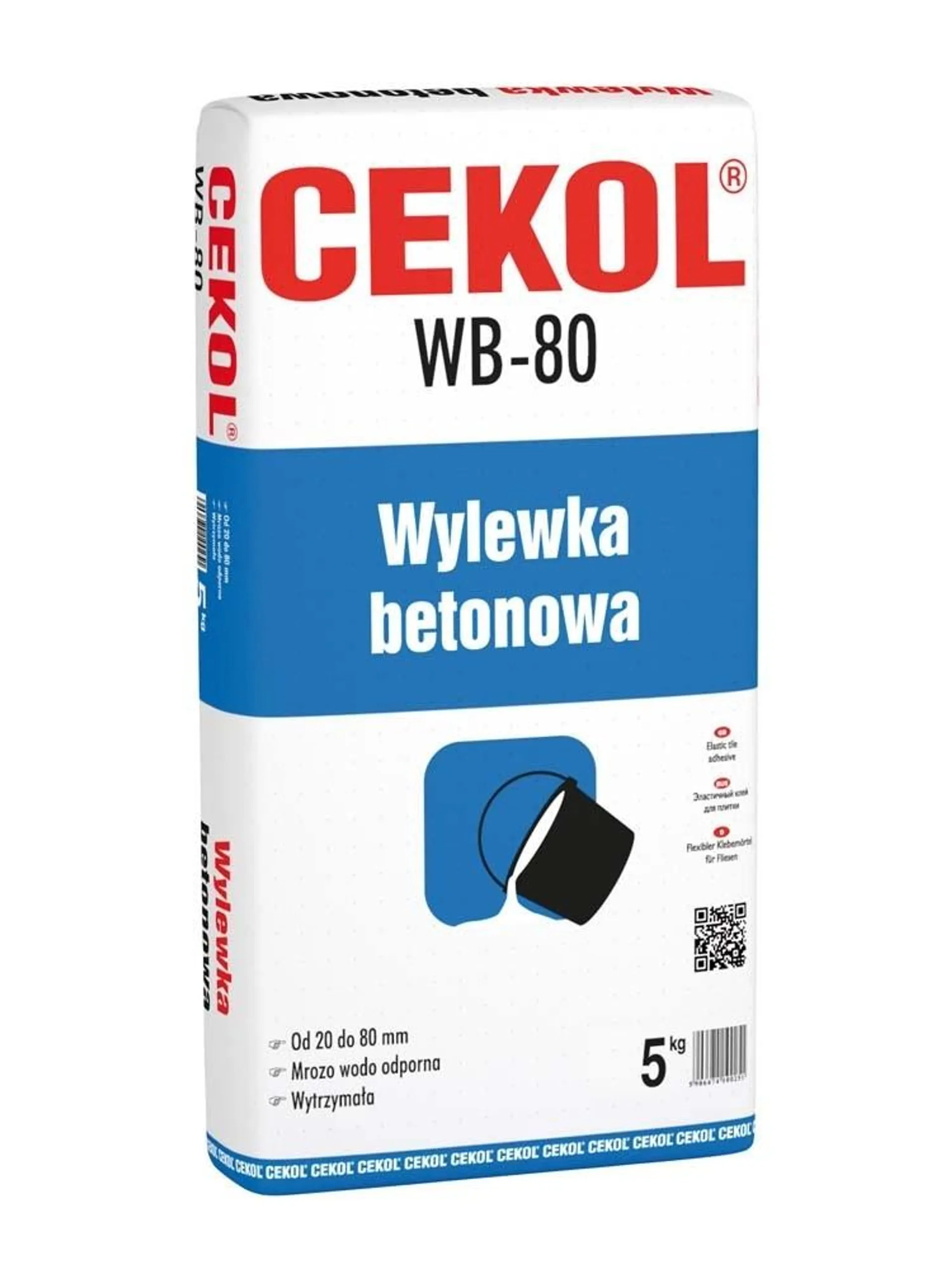 Cekol Wylewka betonowa WB-80 5 kg