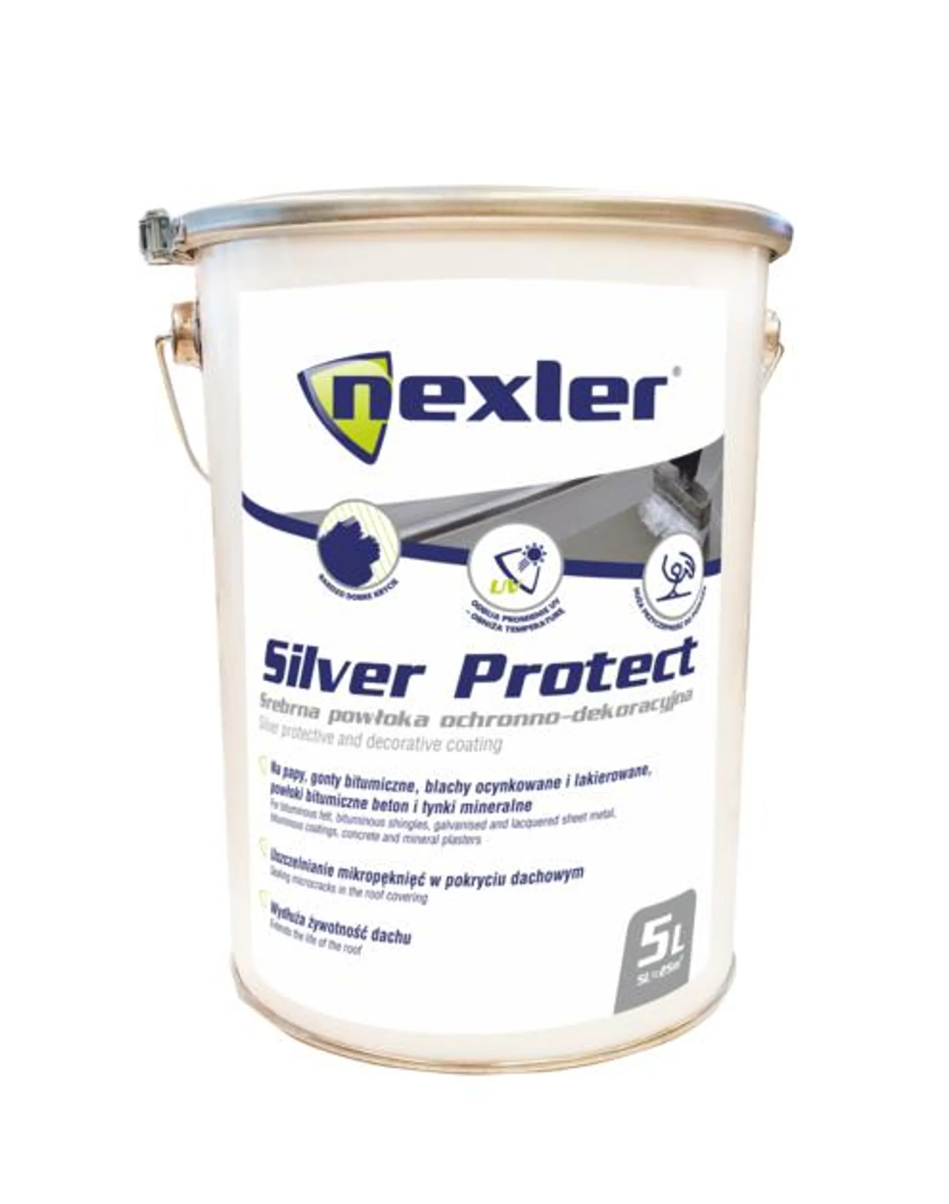 Masa izolacyjno-dekoracyjna Silver Protect 5 L NEXLER