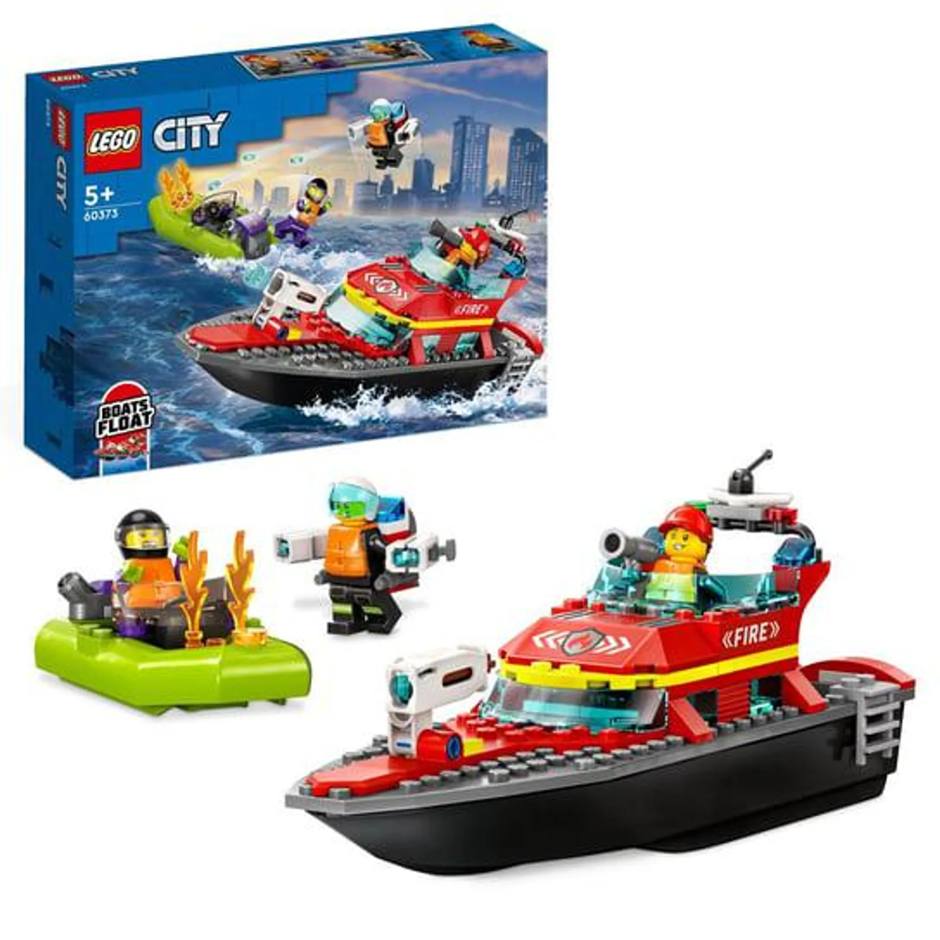 LEGO City, klocki, Łódź strażacka, 60373