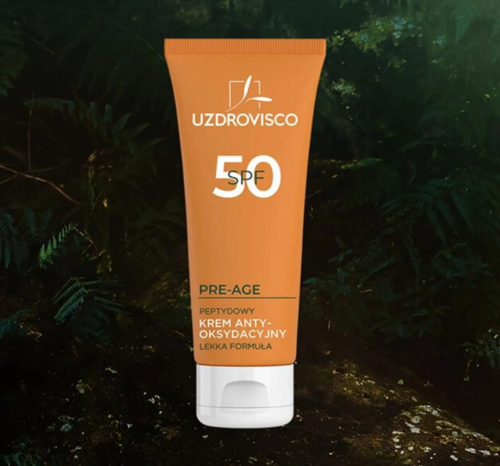 UZDROVISCO PRE-AGE PEPTYDOWY KREM ANTYOKSYDACYJNY PRZECIW PRZEBARWIENIOM SPF50 50ML