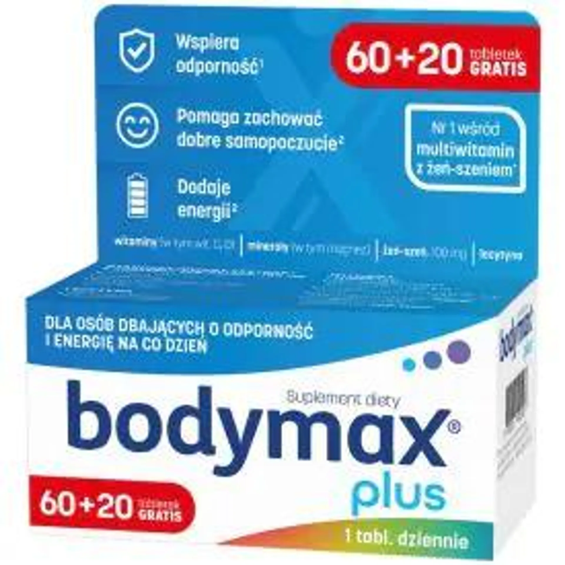 Bodymax Plus 60+20 80 szt.