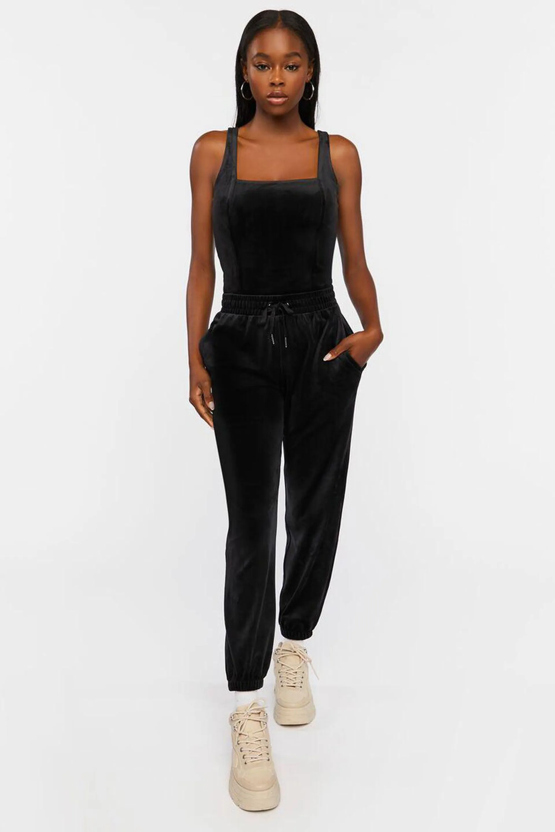 Velour Drawstring Joggers