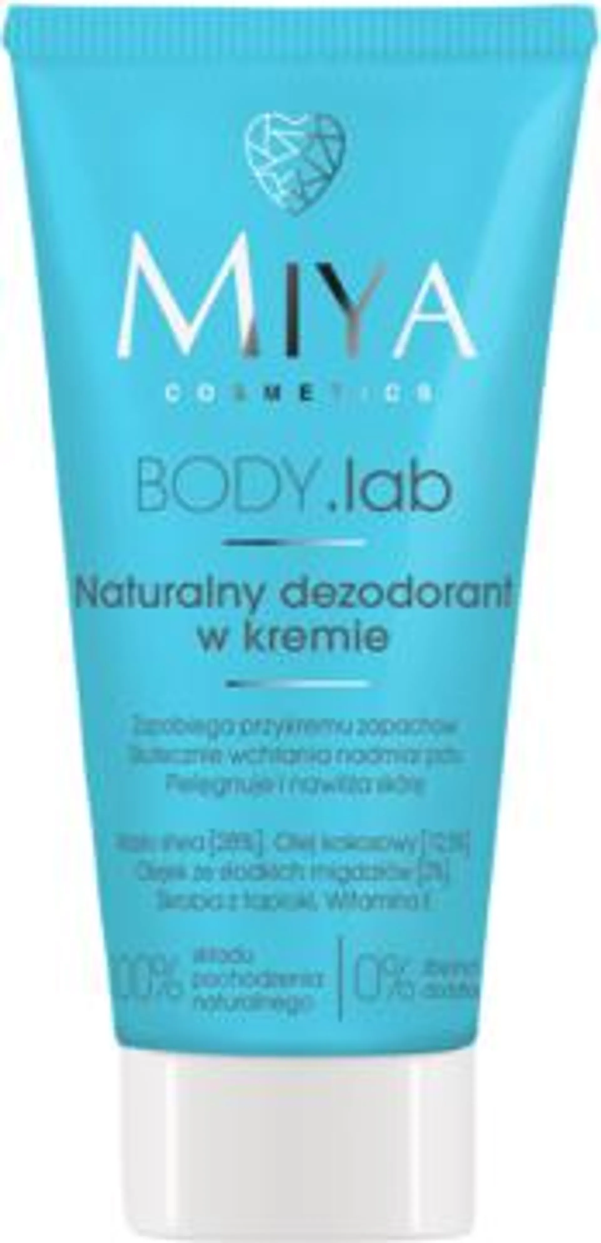 MIYA COSMETICS BODY.lab dezodorant w kremie, naturalny 30 ml, nr kat. 391362