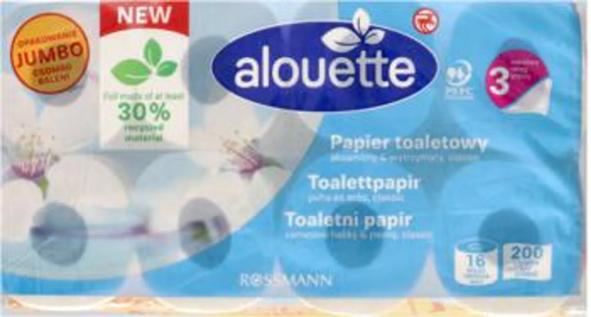 ALOUETTE papier toaletowy, 3-warstwowy 16 szt., nr kat. 66173