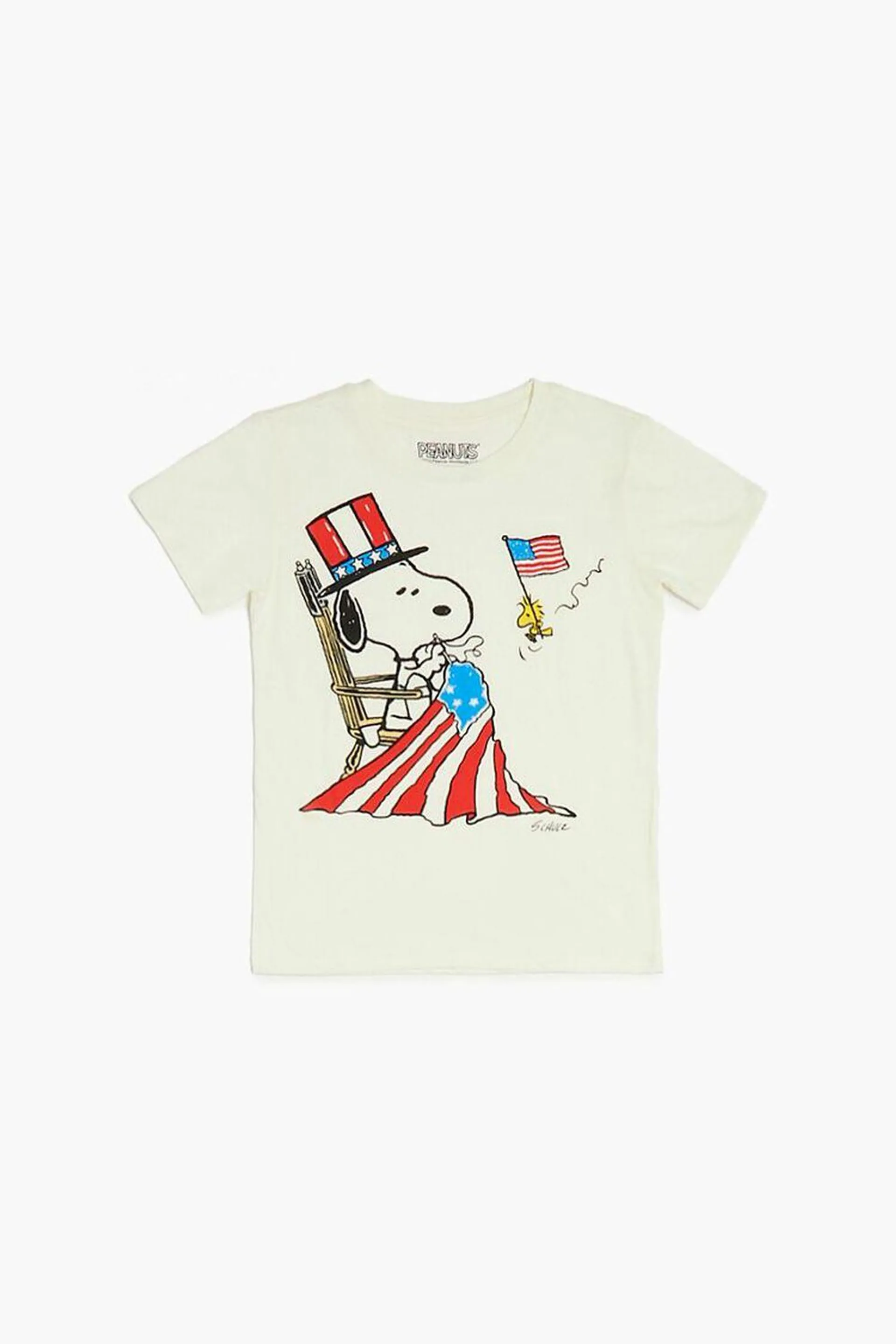 Girls American Snoopy Graphic Tee (Kids)