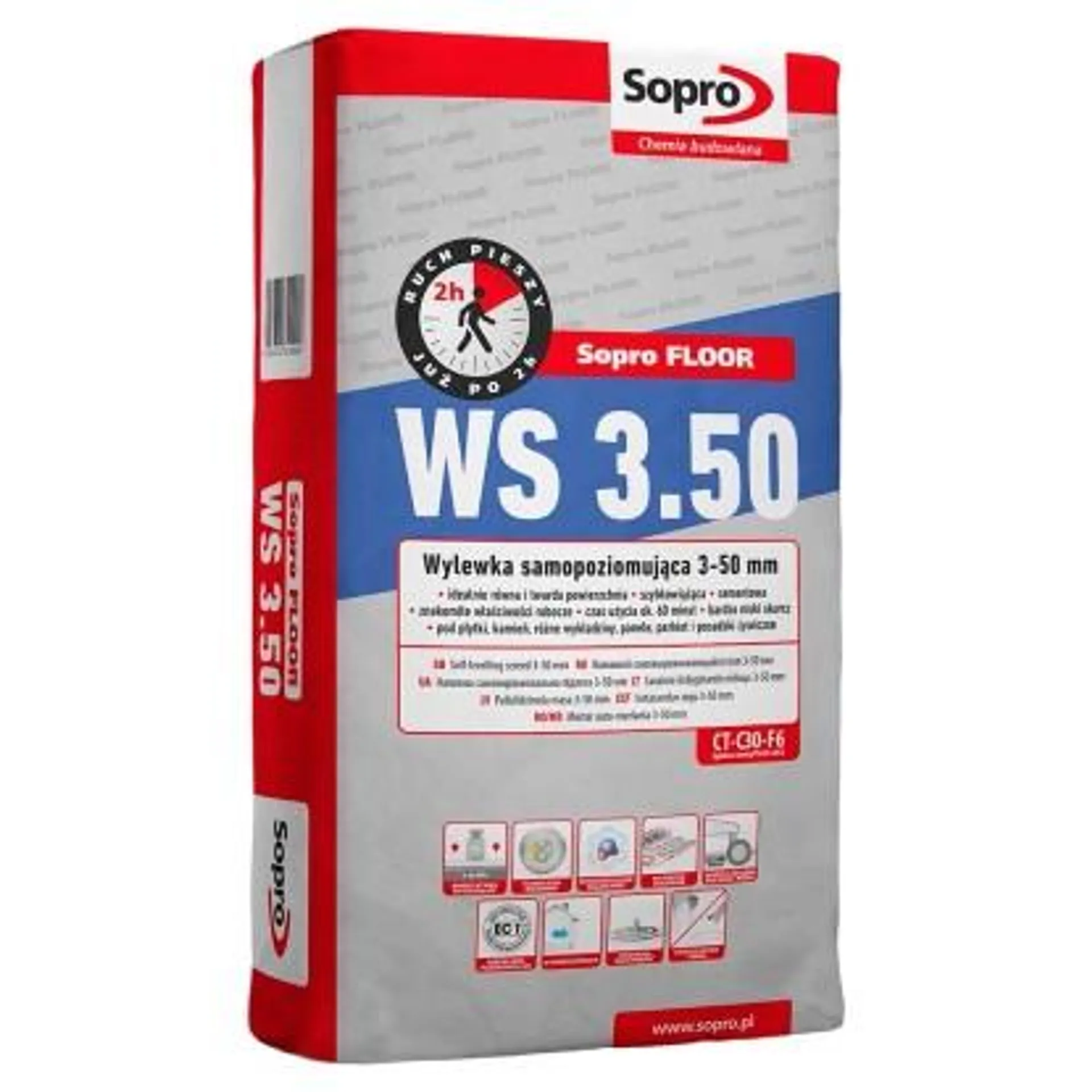 Sopro Floor Wylewka samopoziomująca szybkowiążąca WS 3.50 3-50mm 25kg