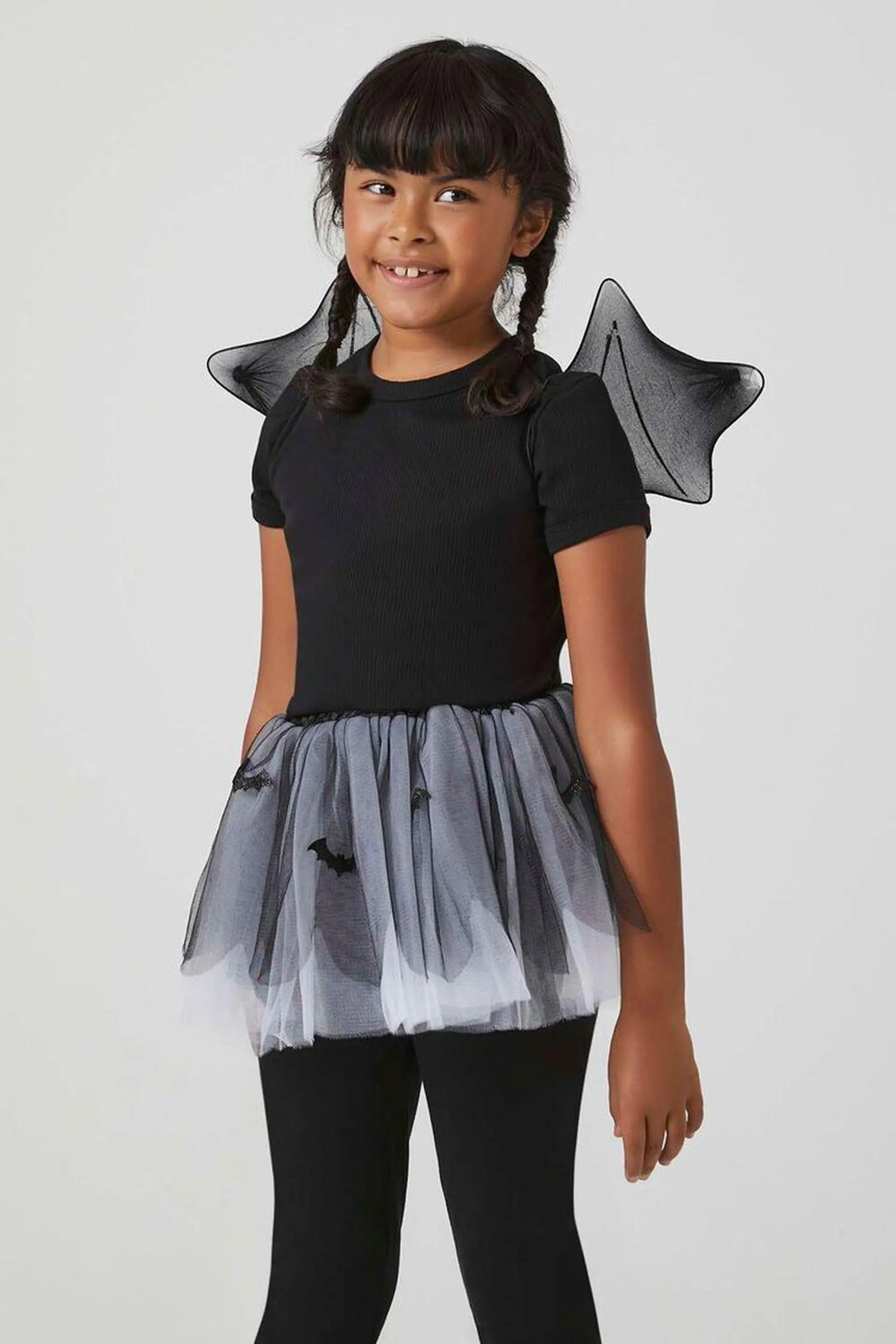 Girls Bat Skirt & Wings Costume Set (Kids)