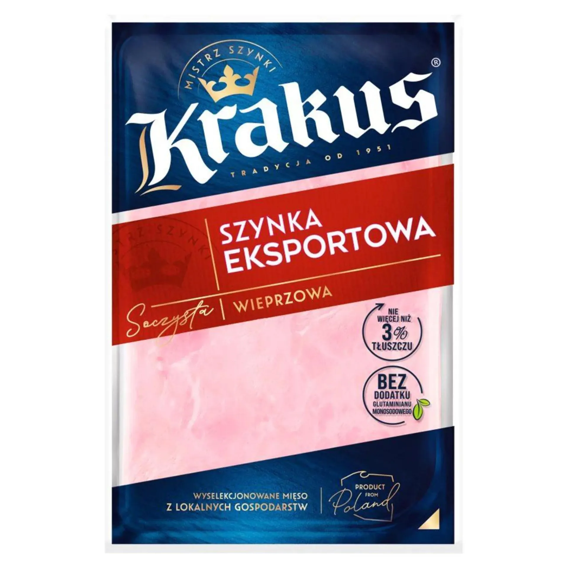 Szynka eksportowa wieprzowa Krakus 120 g