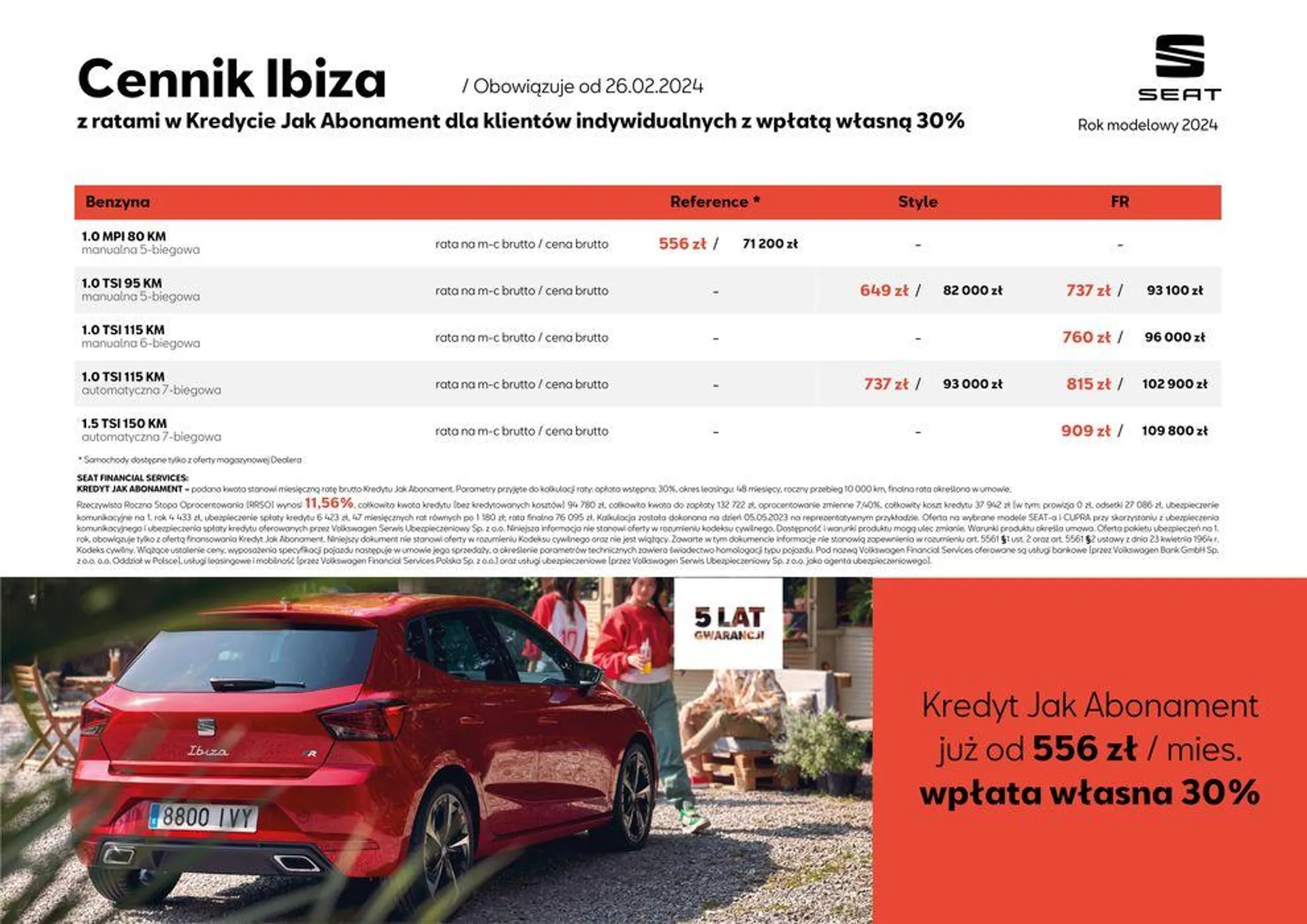 Gazetka SEAT Ibiza - Katalog i cennik od 4 kwietnia do 4 kwietnia 2025 - Strona 6