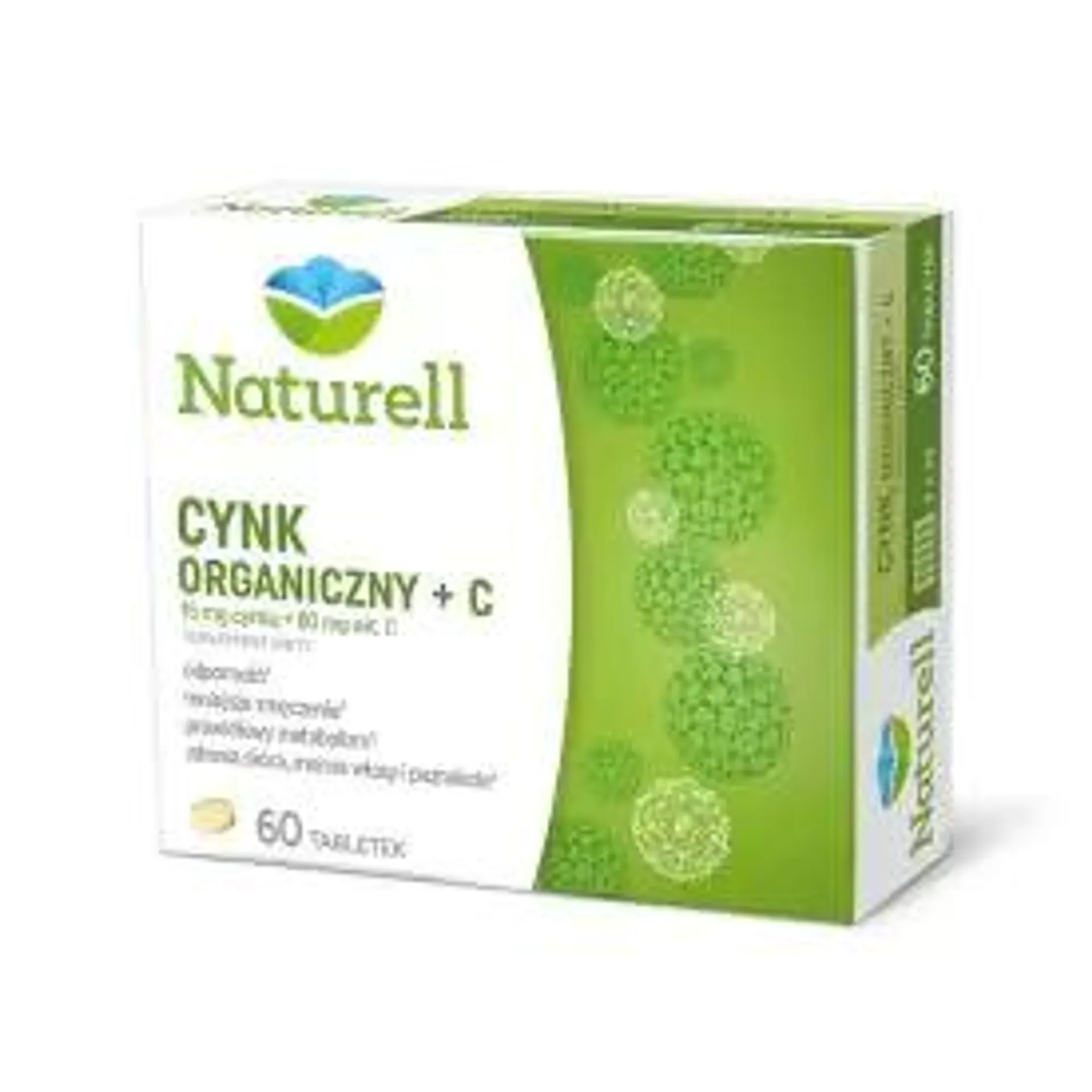 Naturell Cynk Organiczny + Witamina C 60 szt.