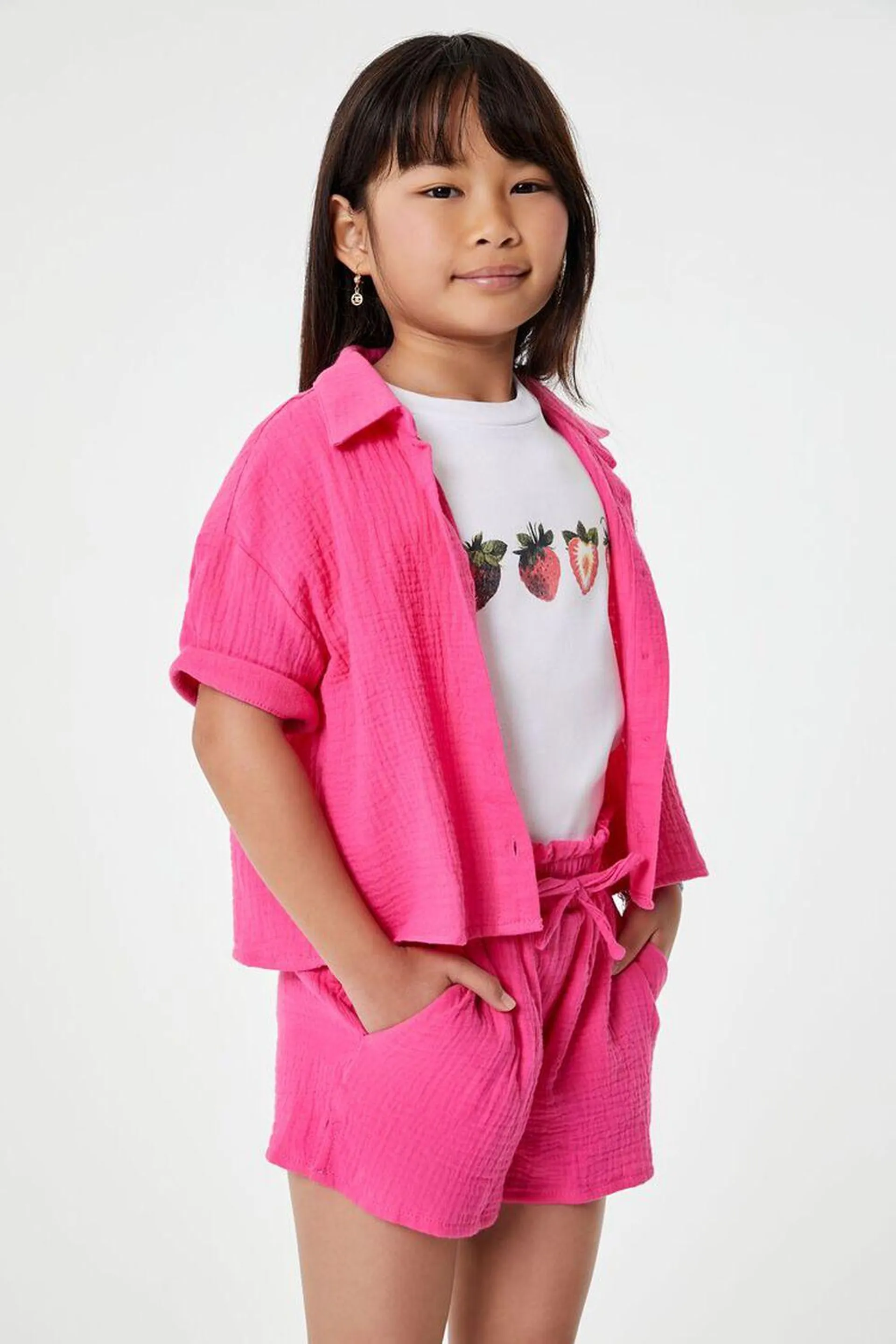 Girls Gauze Shirt & Shorts Set (Kids)