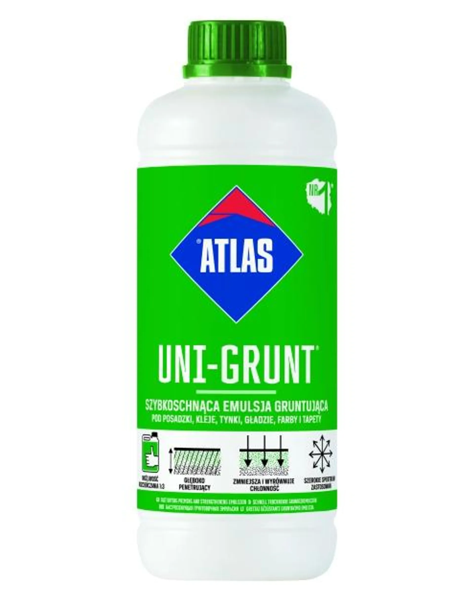 Emulsja gruntująca szybkoschnąca Uni-Grunt 1 kg ATLAS