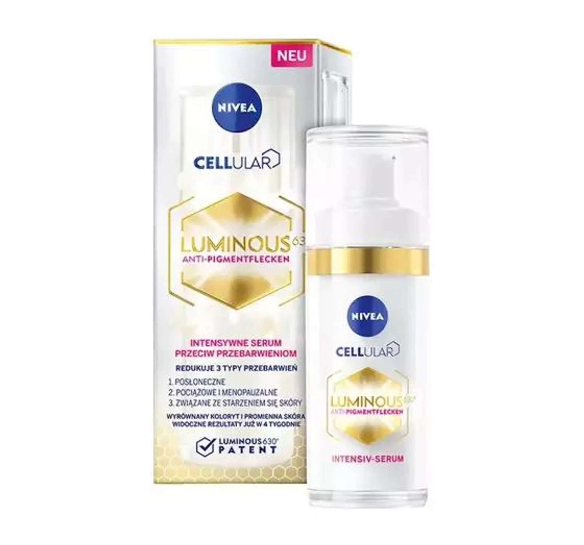 NIVEA CELLULAR LUMINOUS 630 INTENSYWNE SERUM PRZECIW PRZEBARWIENIOM 30ML