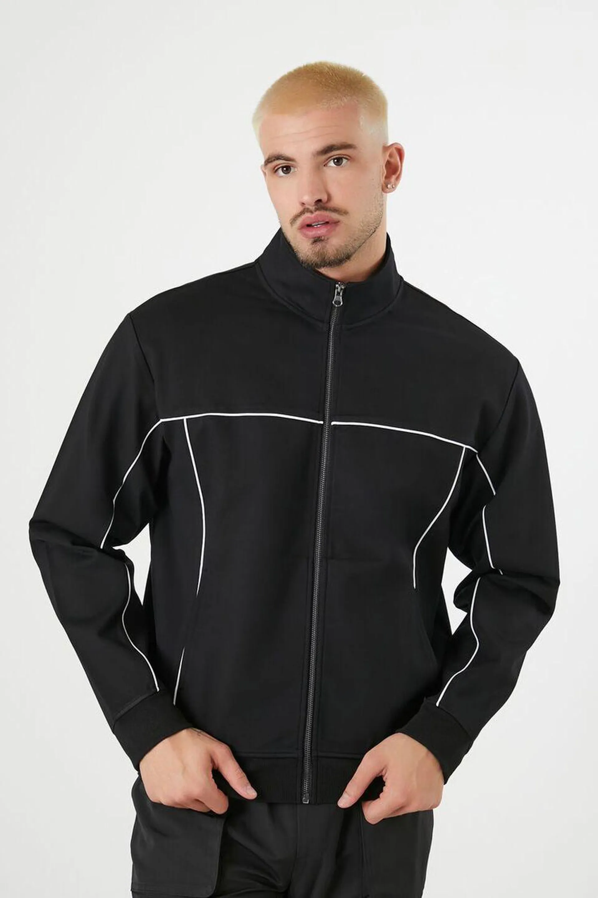 Zip-Up Funnel-Neck Jacket