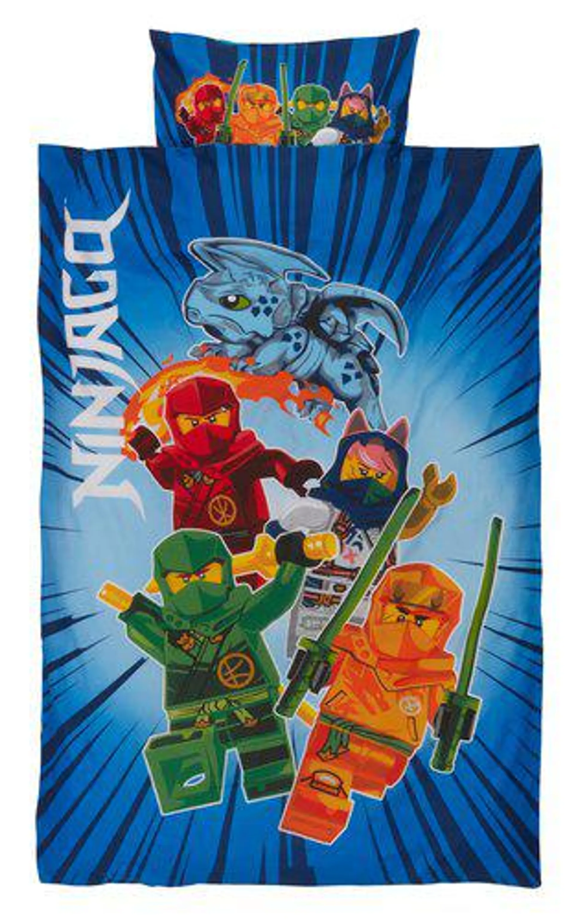 Komplet pościeli LEGO NINJAGO 140x200 niebieski