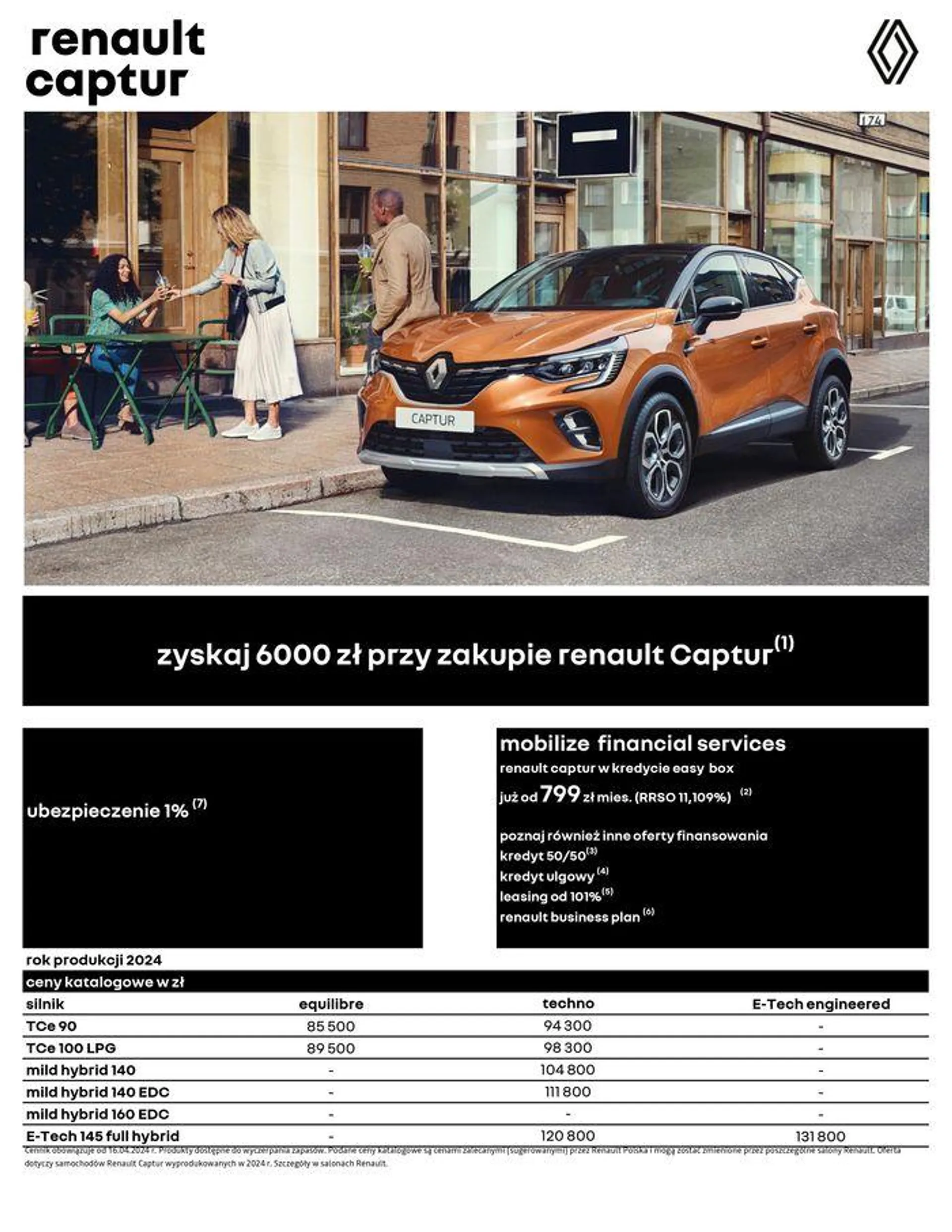 Gazetka Renault Captur od 18 kwietnia do 18 kwietnia 2025 - Strona 1