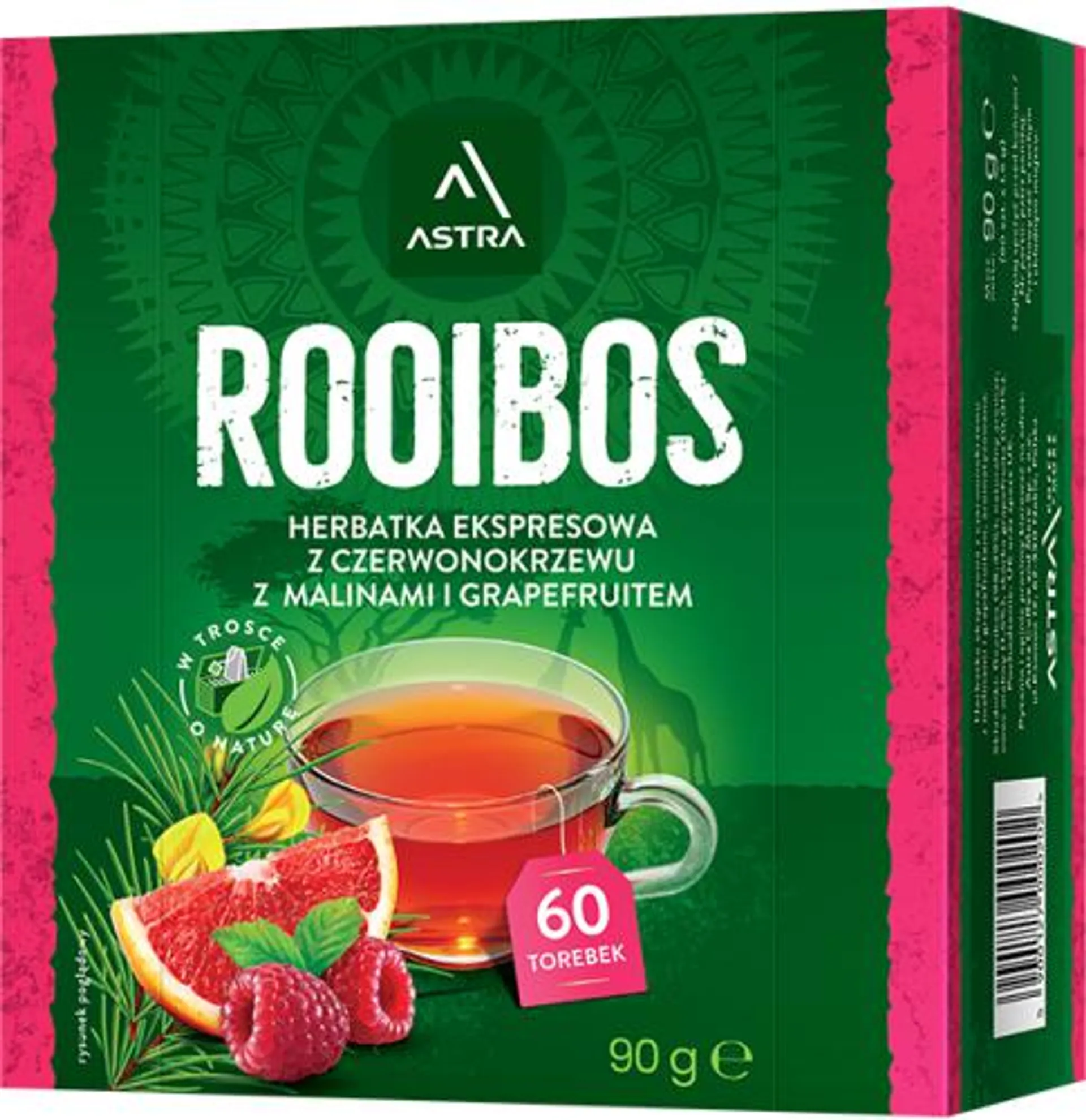 Herbatka Rooibos z malinami i grapefruitem 90g