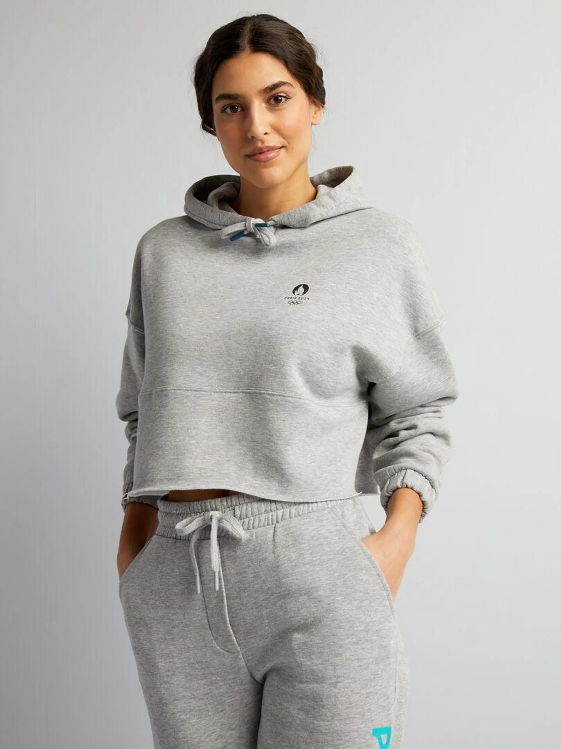 Sweat à capuche - Paris 2024 - Gris