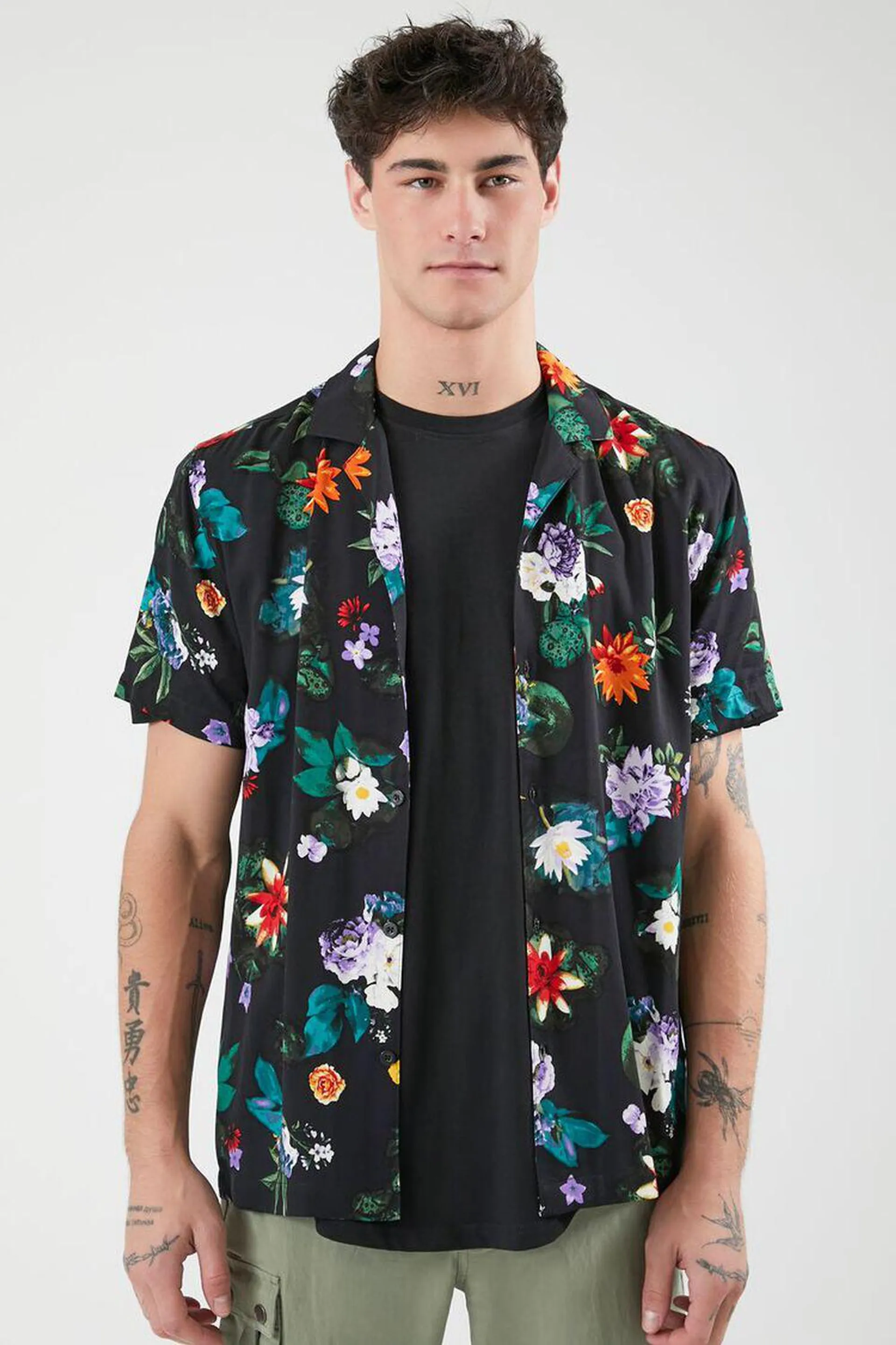 Rayon Floral Print Shirt