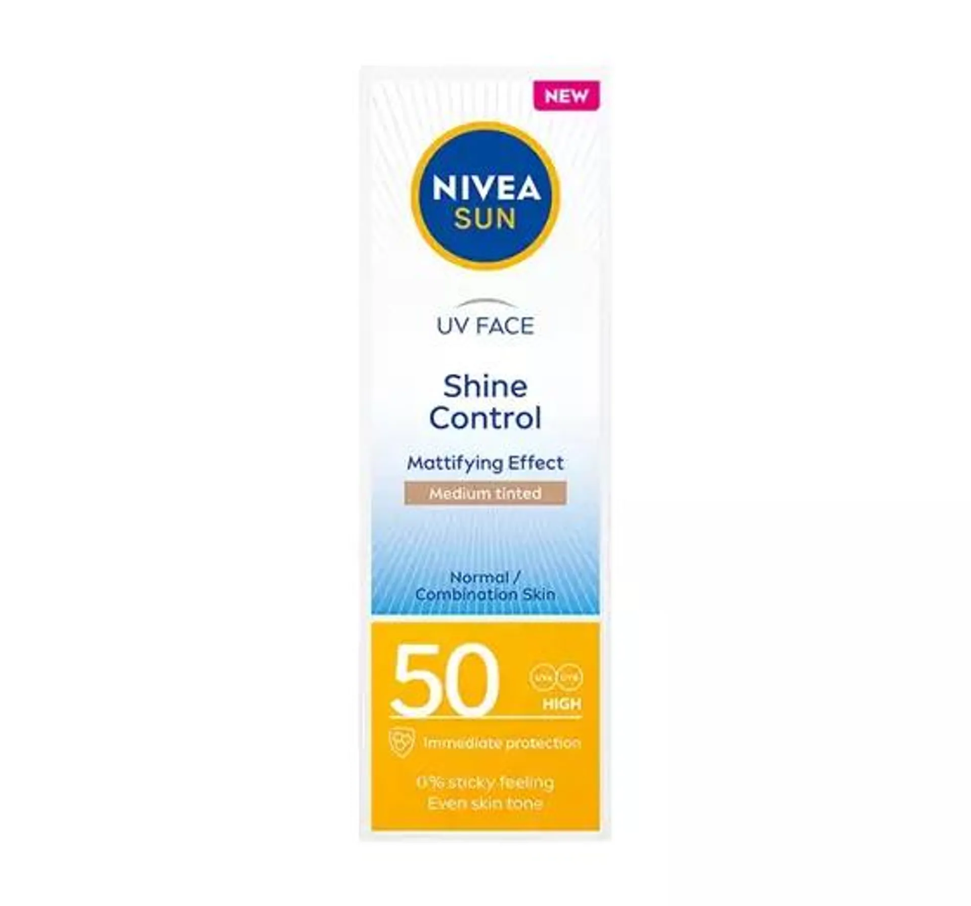 NIVEA SUN SHINE CONTROL MATUJĄCY KREM DO TWARZY SPF 50 50ML