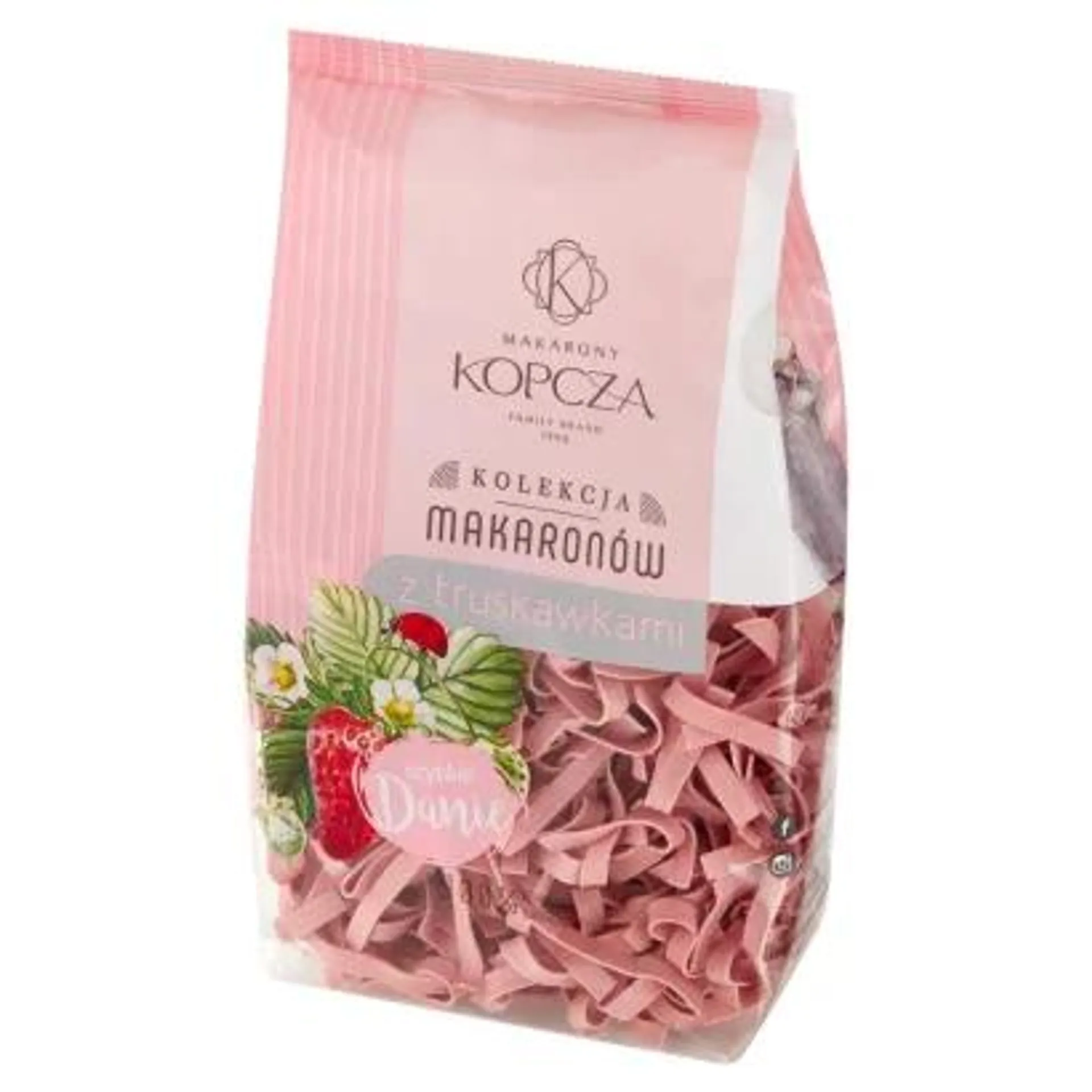 Makarony Kopcza - Makaron Tagliatelle z truskawkami