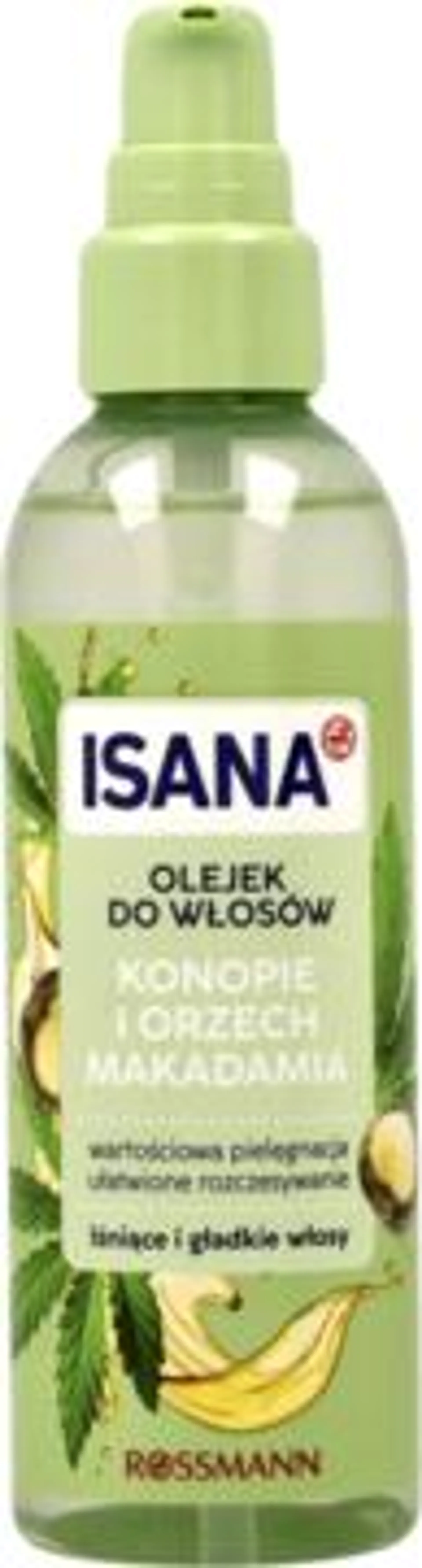 Olejek do włosów, Konopie i Orzech Makadamia,