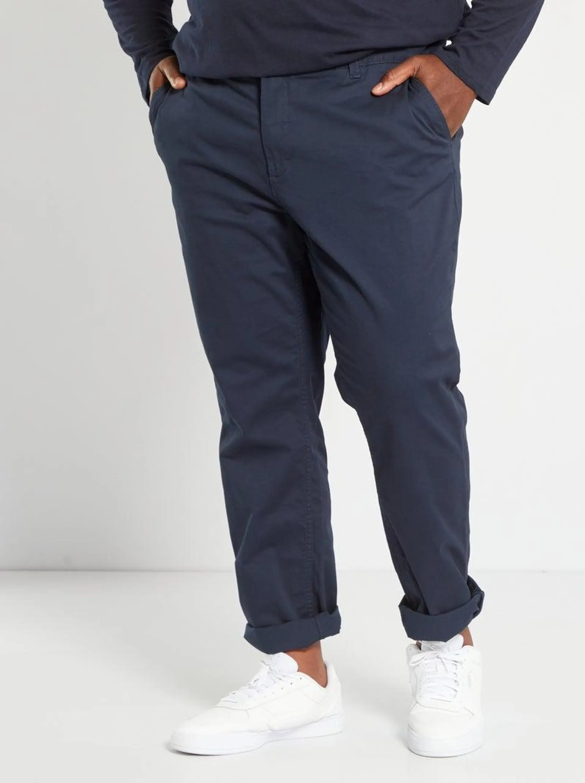 Pantaloni chino slim - L32 - BLU