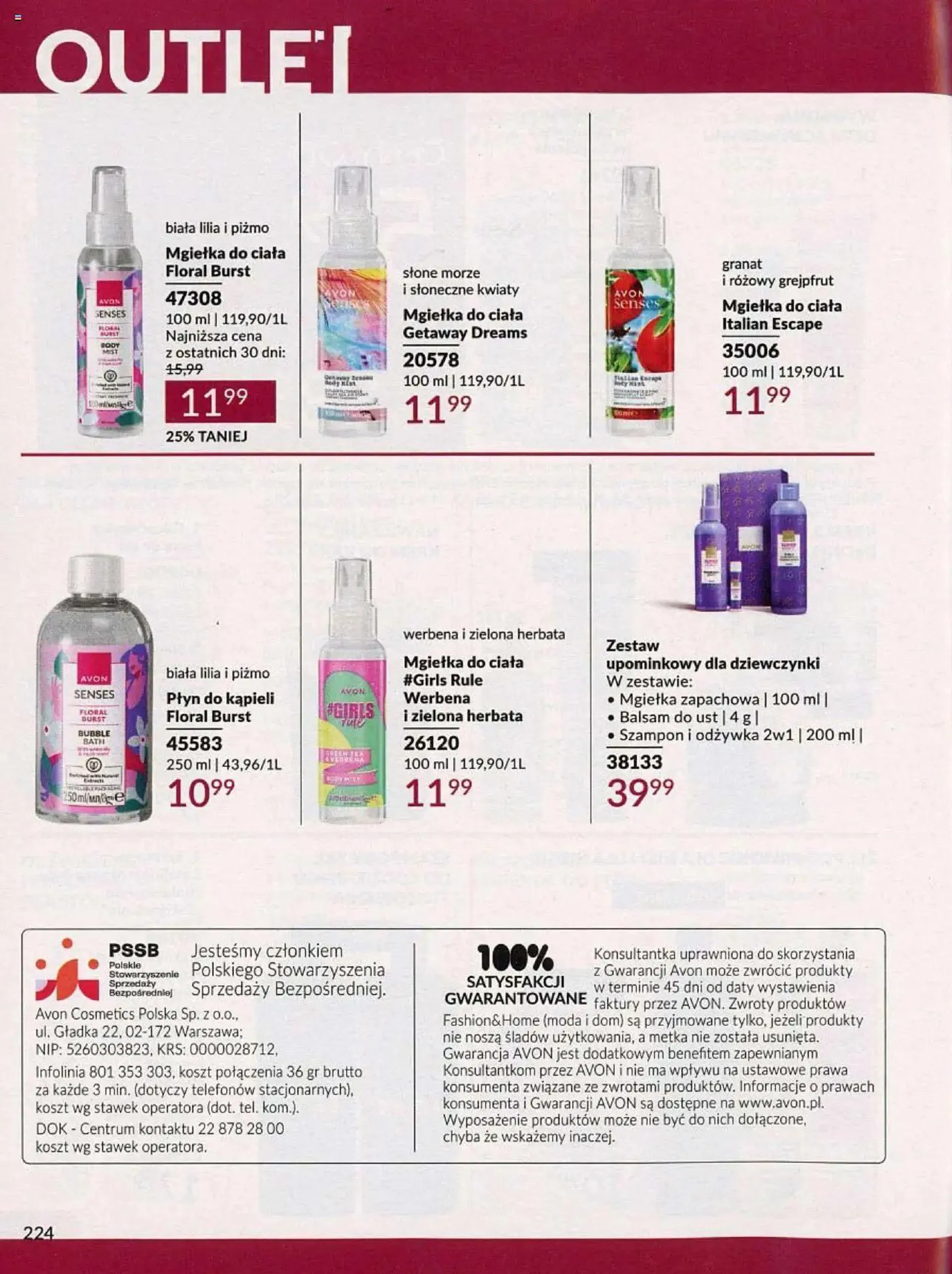 Gazetka Avon Katalog 10 2024 od 1 października do 31 października 2024 - Strona 224