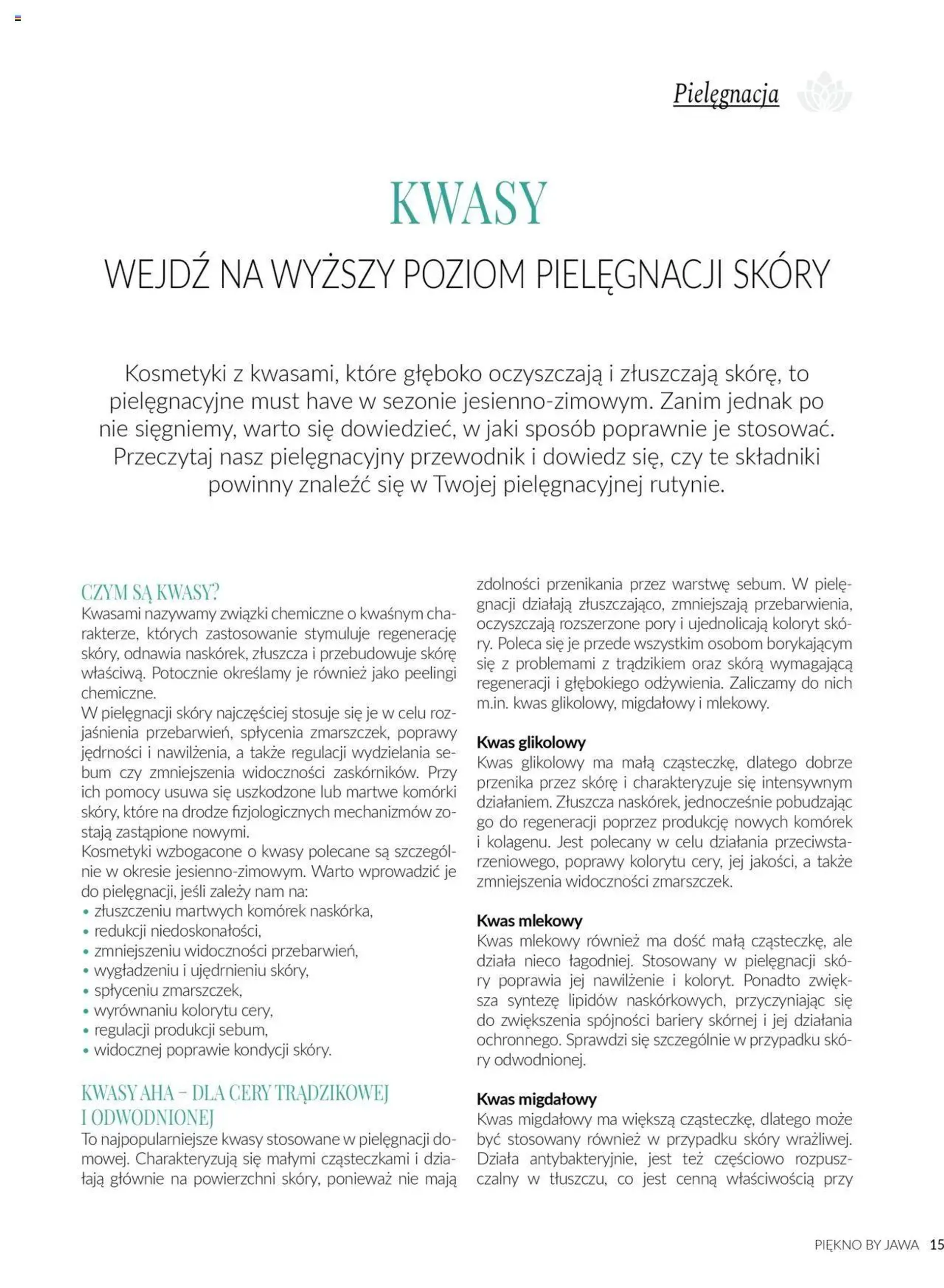 Gazetka Jawa Gazetka - Magazyn Piękno Jesień od 3 września do 31 grudnia 2024 - Strona 15