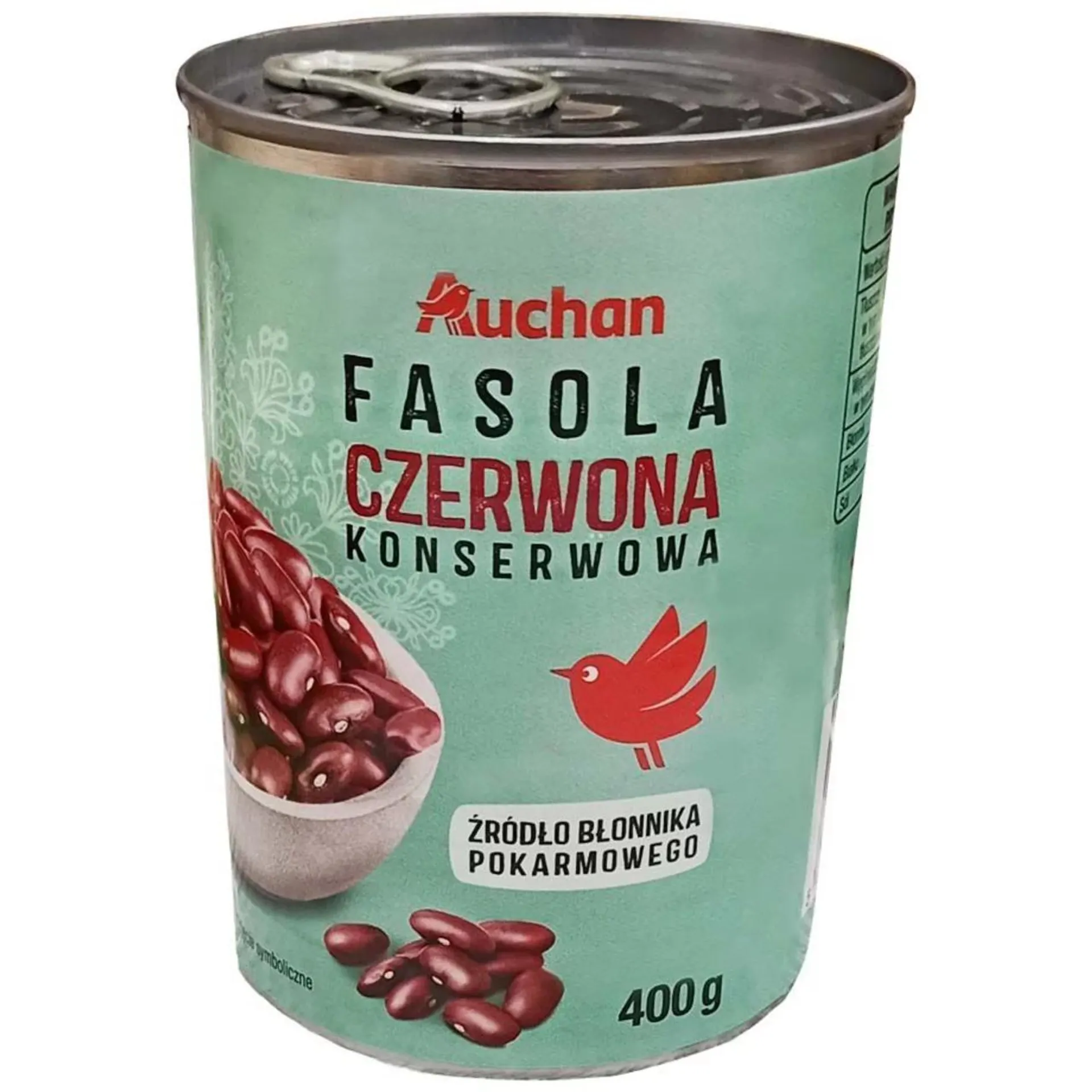 Fasola konserwowa czerwona Auchan 400 g