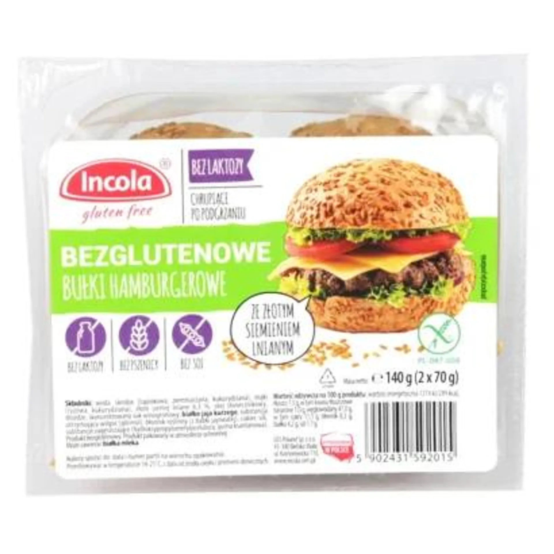 Incola - Bezglutenowa bułka hamburger