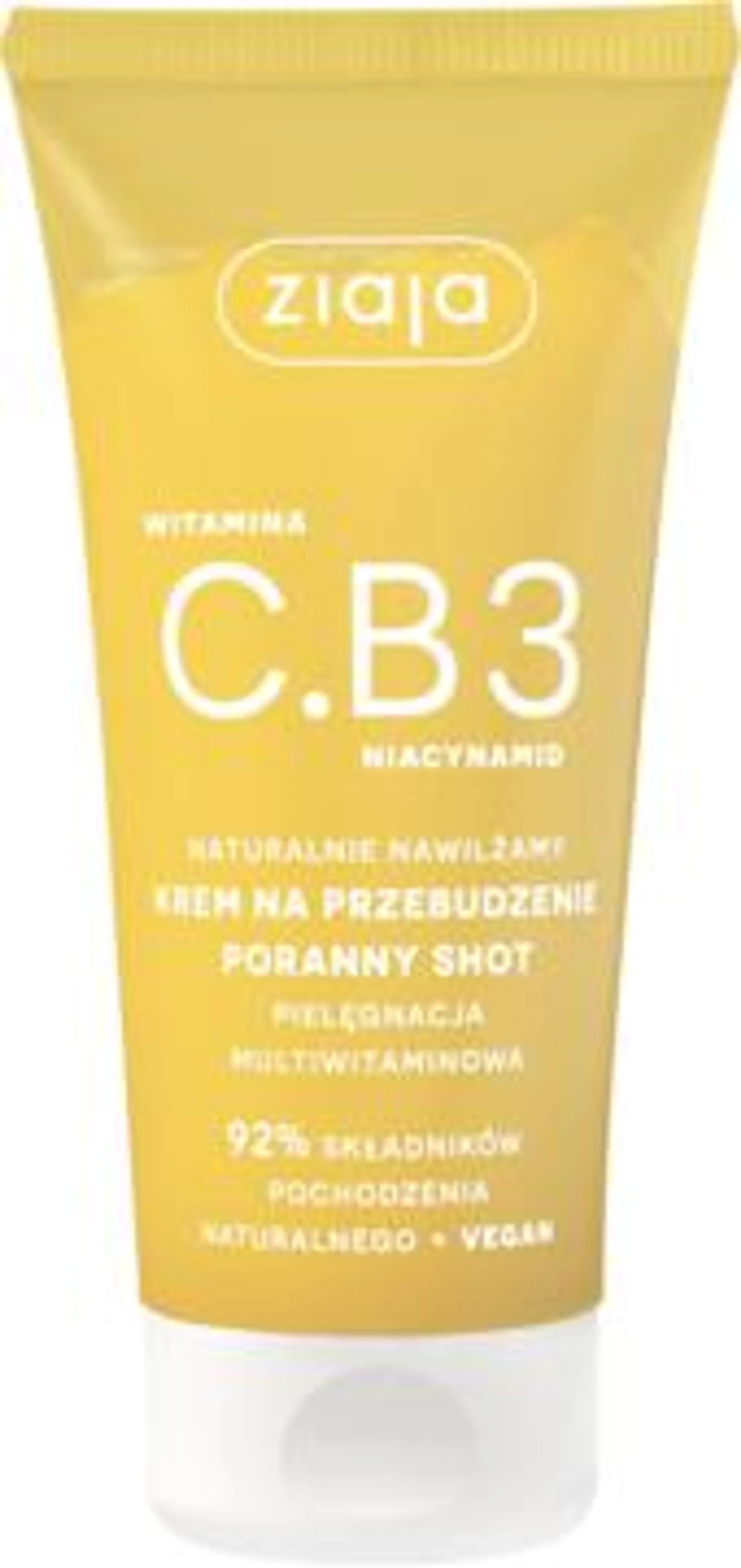 ZIAJA, Naturalnie Nawilżamy , krem do twarzy na przebudzenie, Wit.C.B3, Poranny shot