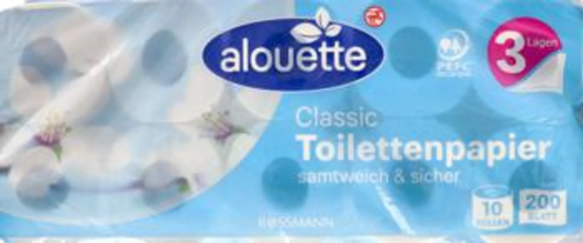 ALOUETTE Classic papier toaletowy, 3-warstwowy 10 szt., nr kat. 27923