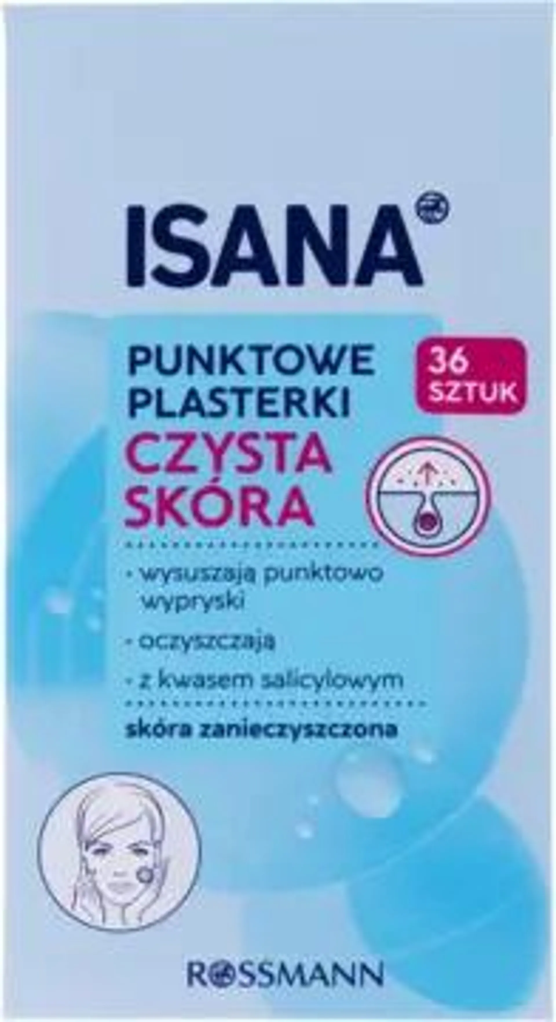 ISANA, Reine Haut , plastry punktowe, na wypryski