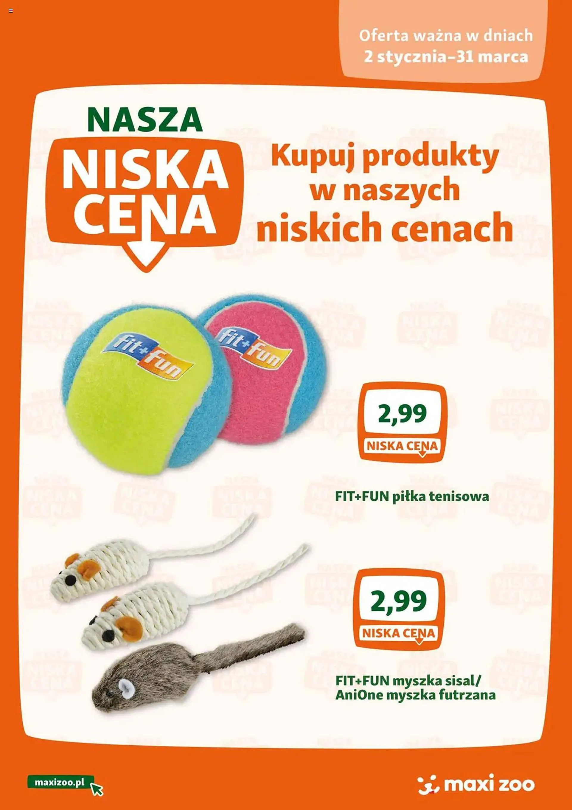 Gazetka Maxi Zoo gazetka od 2 stycznia do 31 marca 2025 - Strona 1