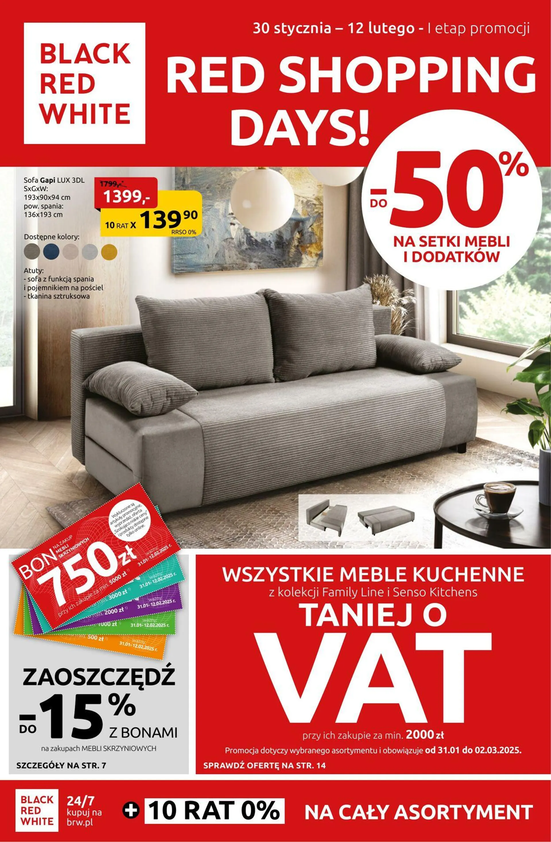 Gazetka Black Red White Aktualna gazetka od 16 lutego do 2 marca 2025 - Strona 1