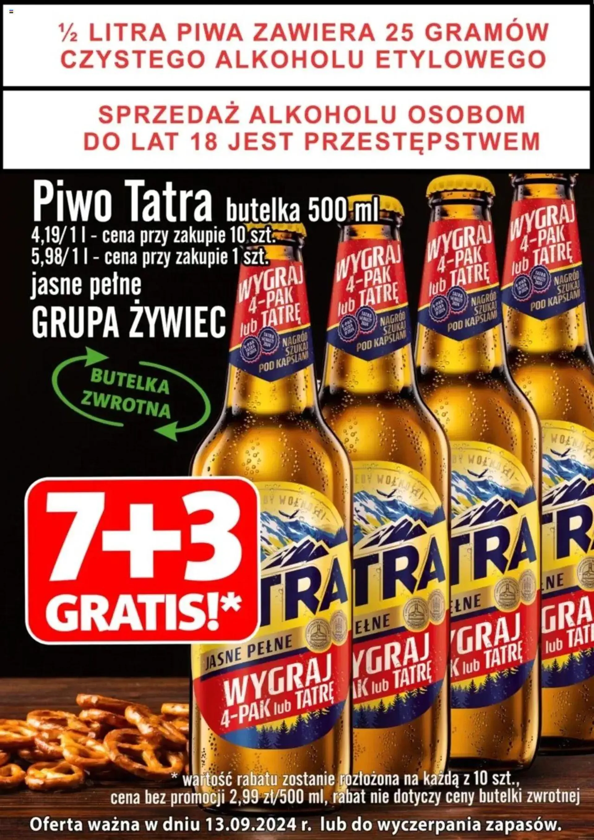 Prim Market Promocja - Piwo Tatra Jasne Pełne - 0