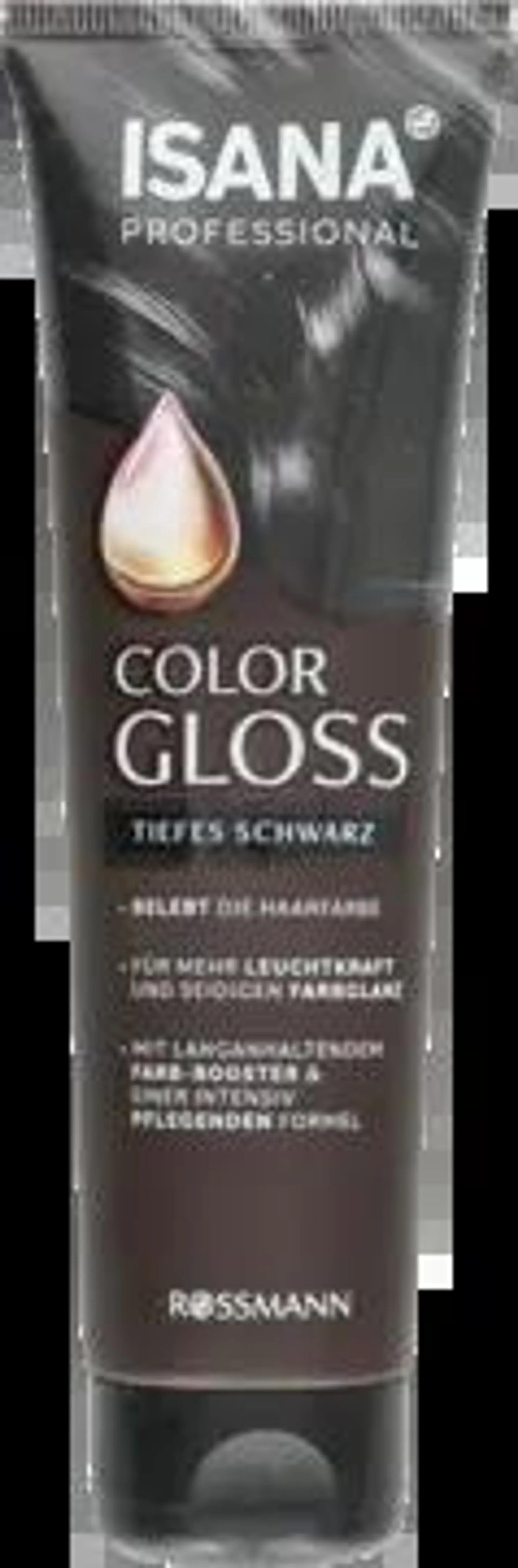 ISANA PROFESSIONAL, Color Gloss , odżywka do włosów, koloryzująca, Deep Black