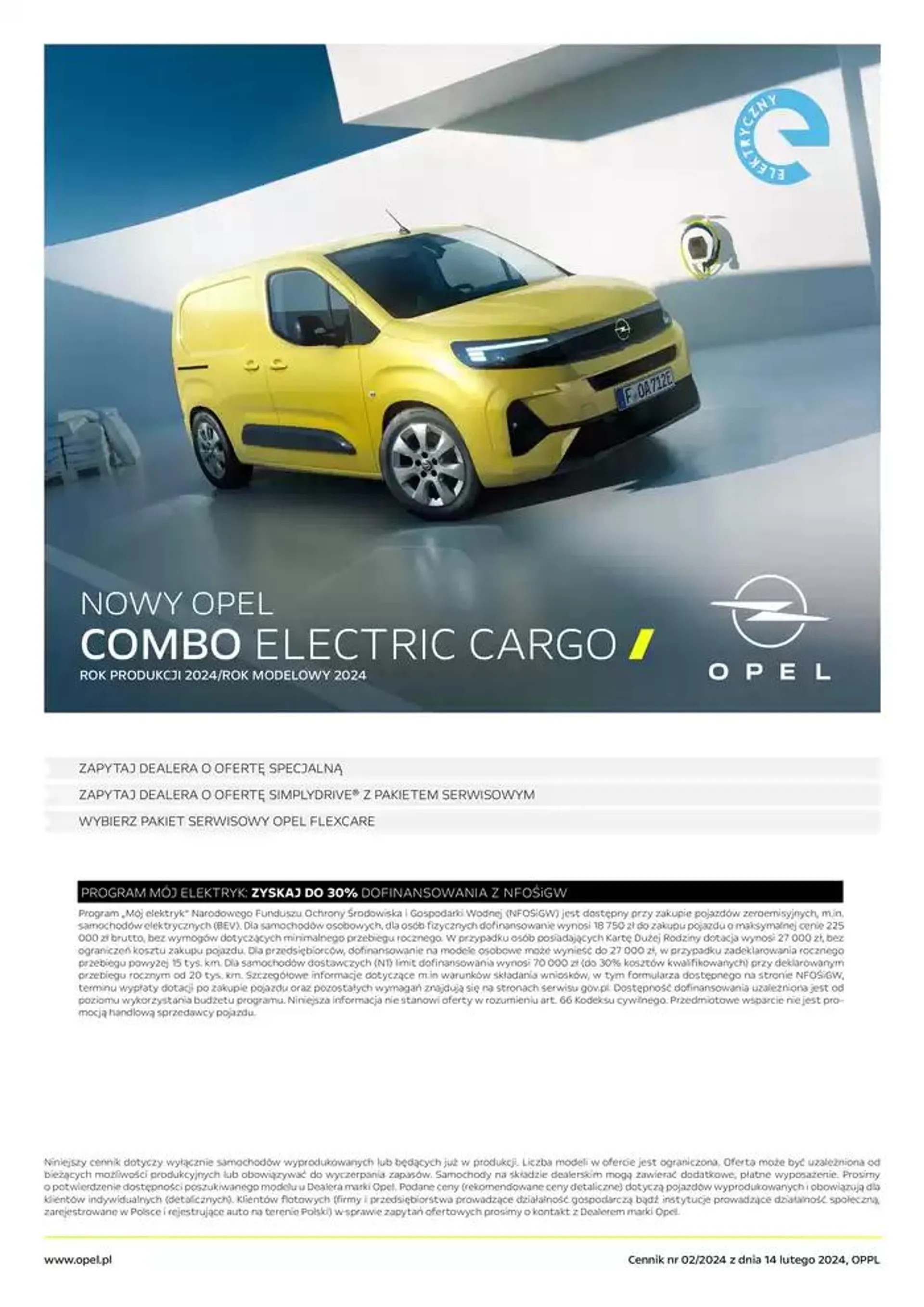 Gazetka Combo Electric Cargo od 30 stycznia do 31 grudnia 2025 - Strona 1