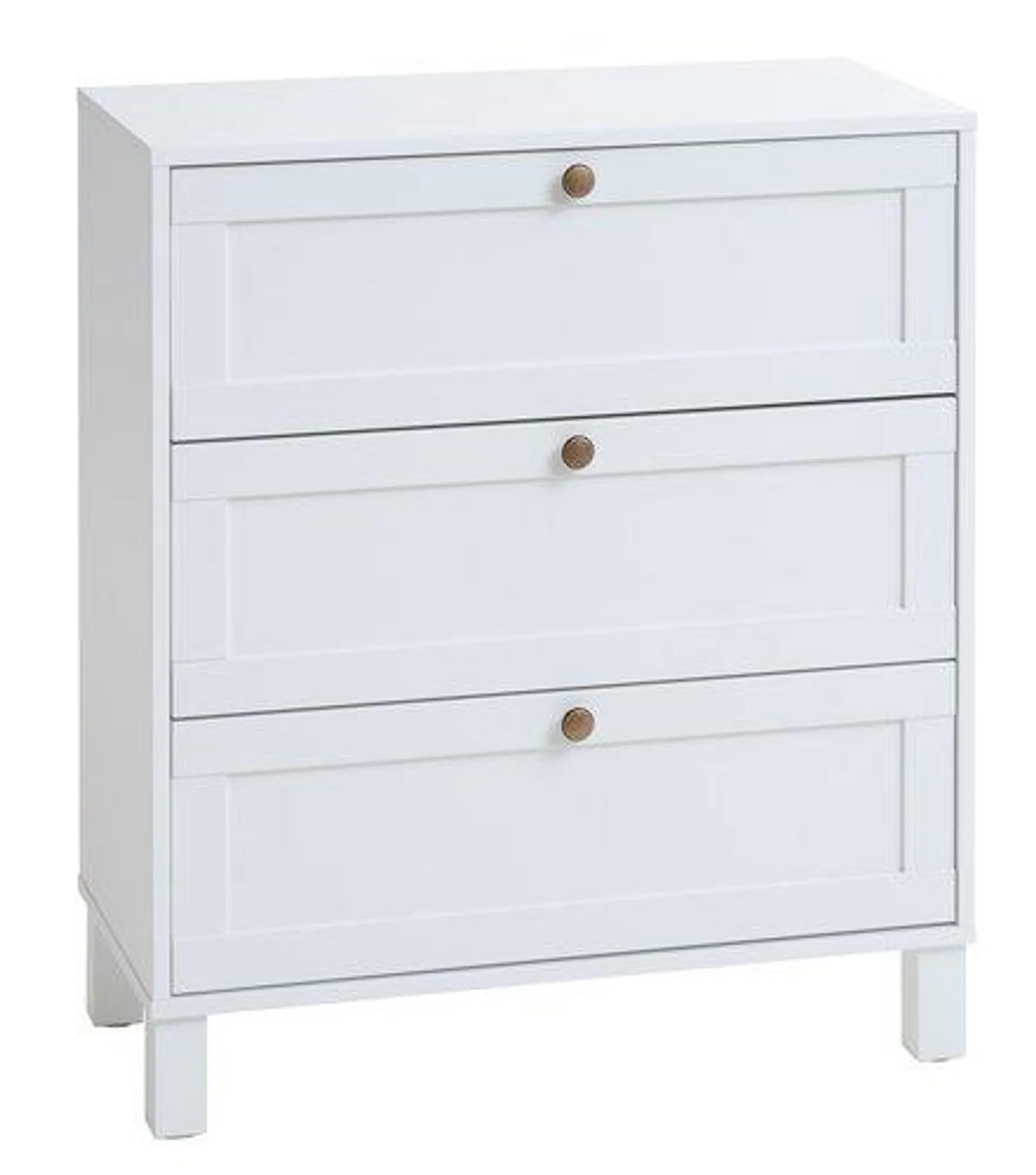 Cabinet SKALS 3 drawers white