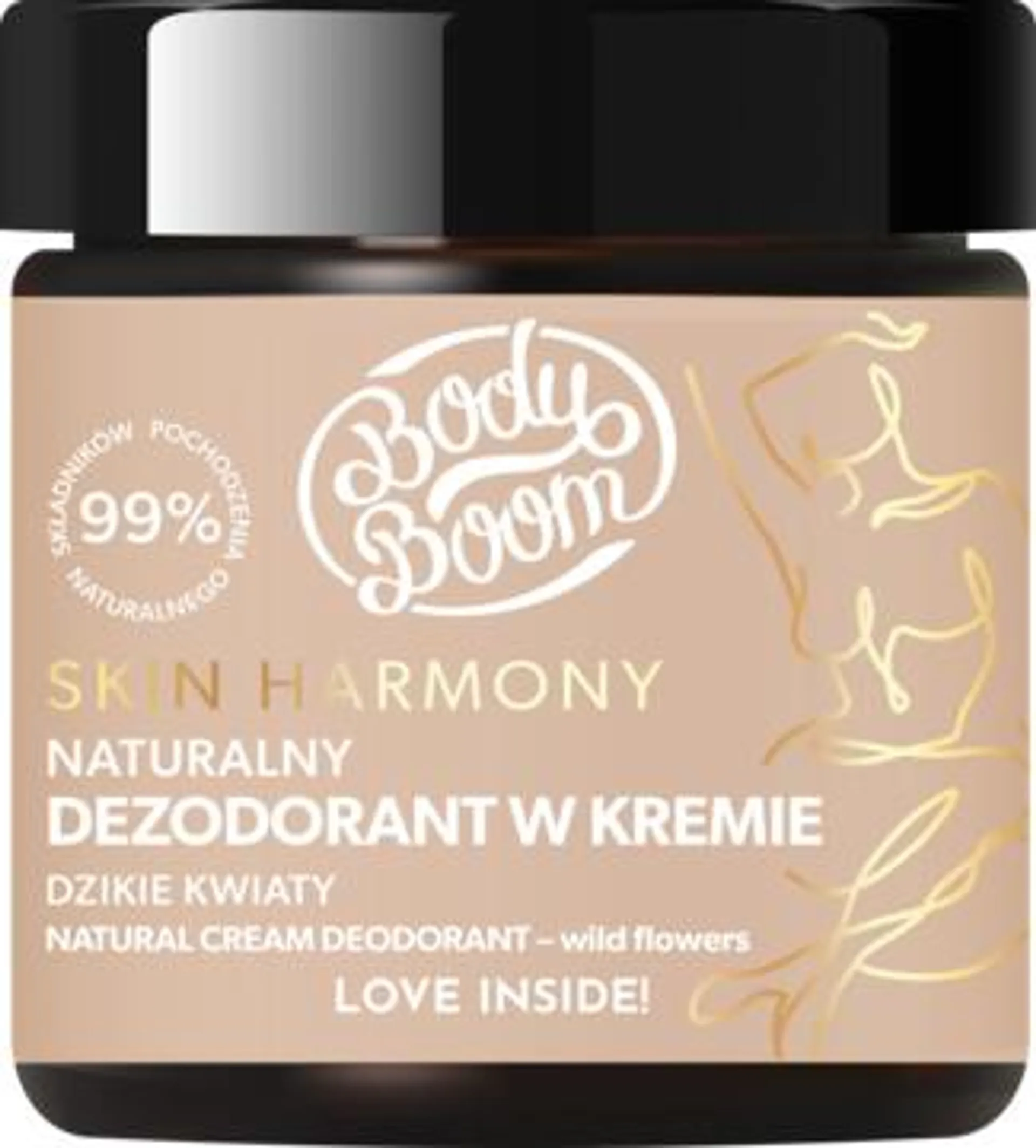 BODYBOOM Skin Harmony dezodorant w kremie, naturalny, Dzikie Kwiaty 75 g, nr kat. 393214