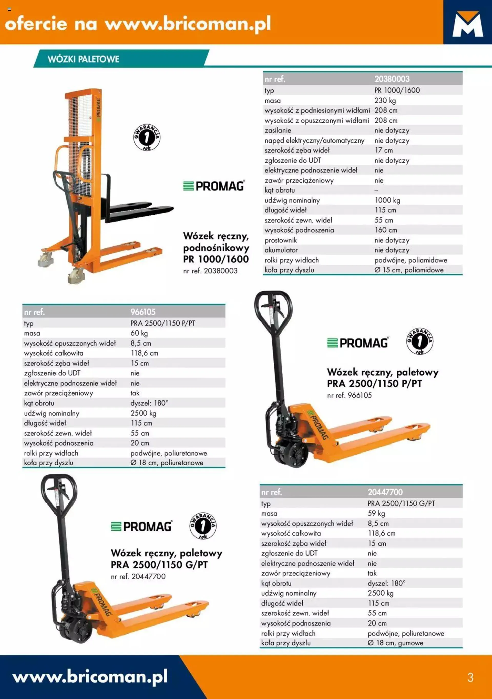 Bricoman - Katalog wózków transportowych - 2