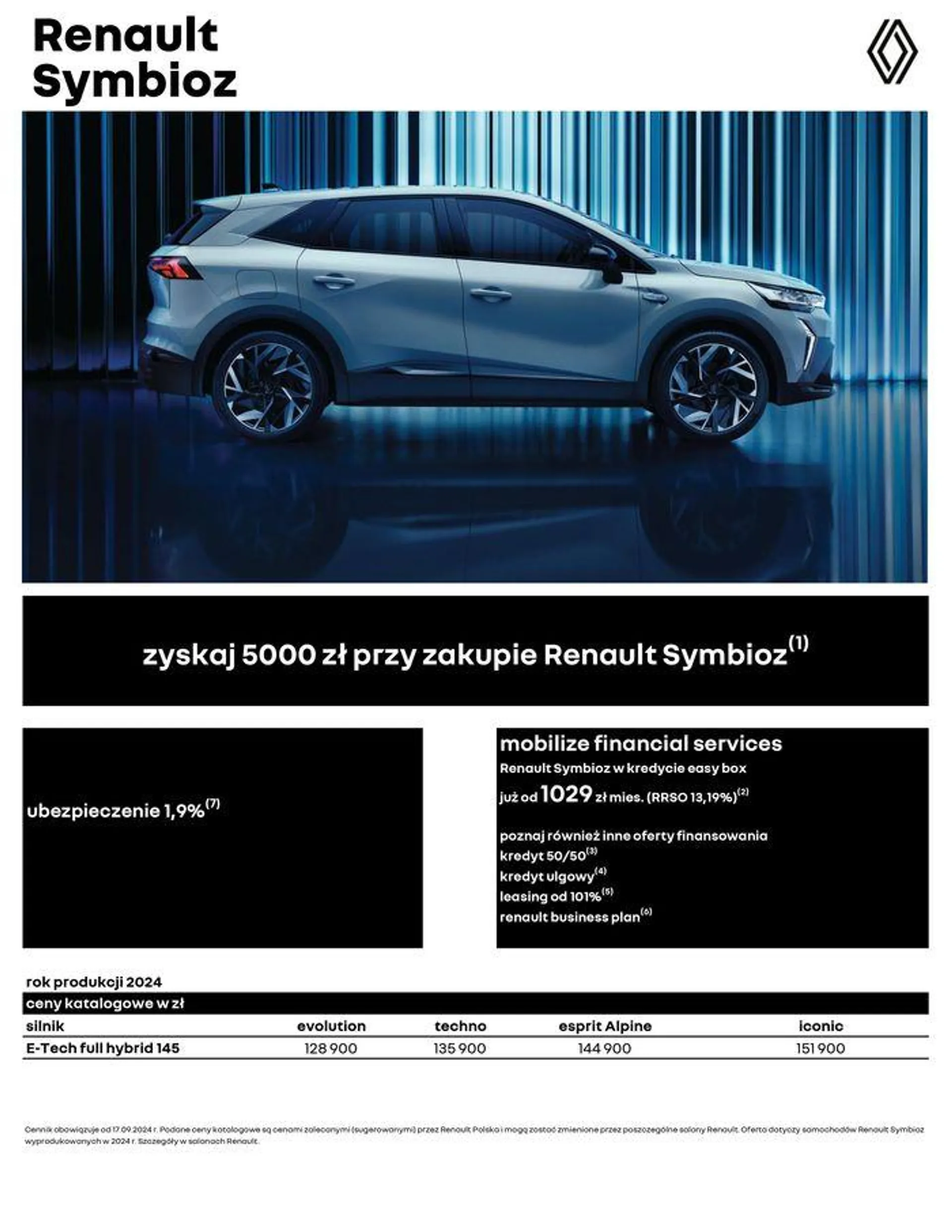 Gazetka Renault Symbioz od 18 września do 18 września 2025 - Strona 1